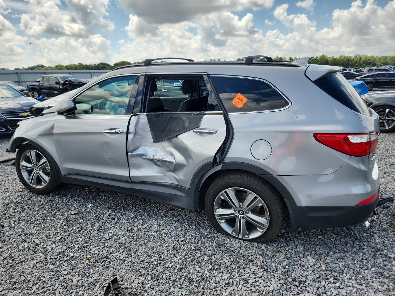 2015 Hyundai Santa Fe Gls Silver vin: KM8SN4HF1FU102740