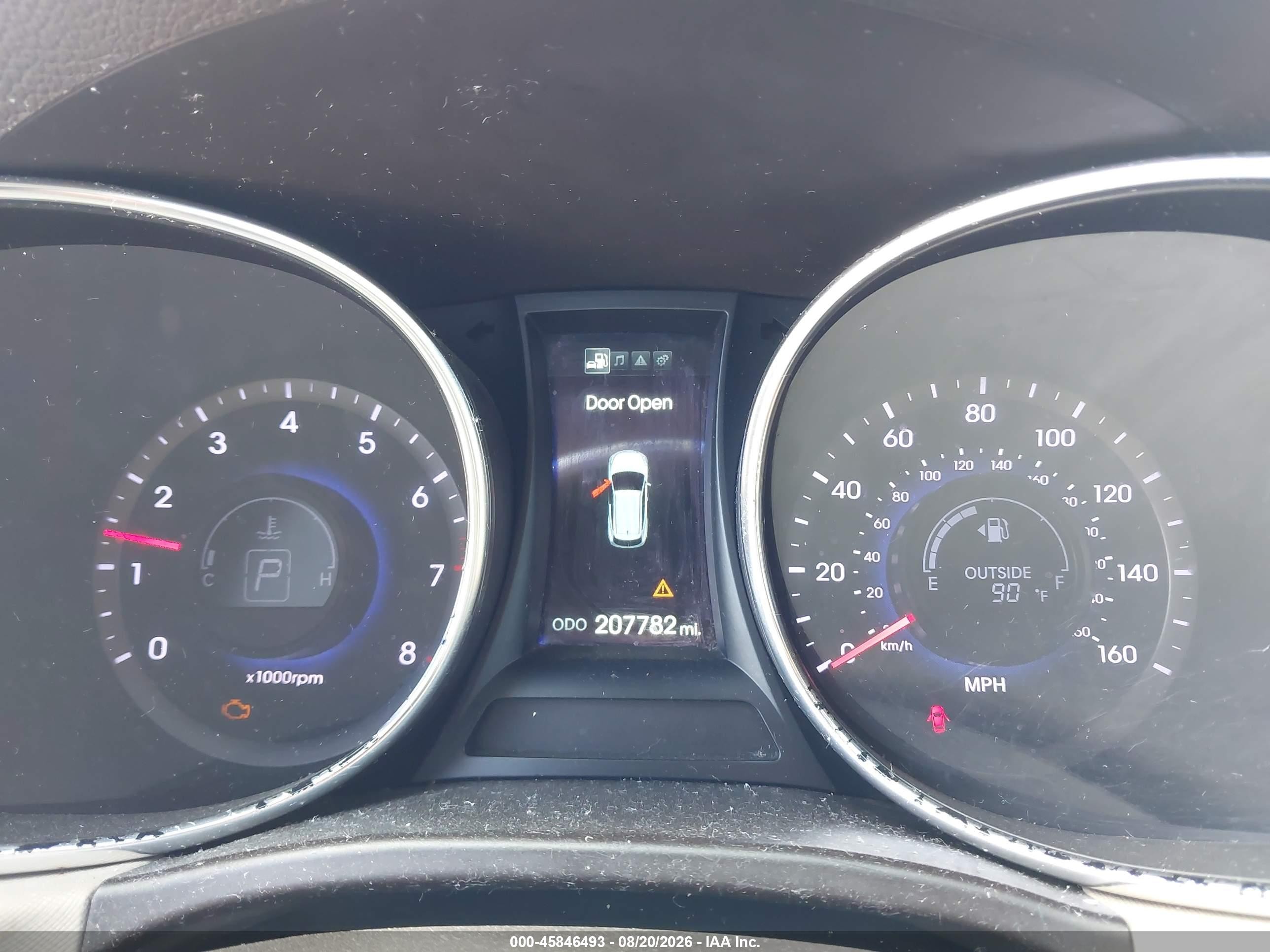 2014 Hyundai Santa Fe Gls White vin: KM8SN4HF2EU043874