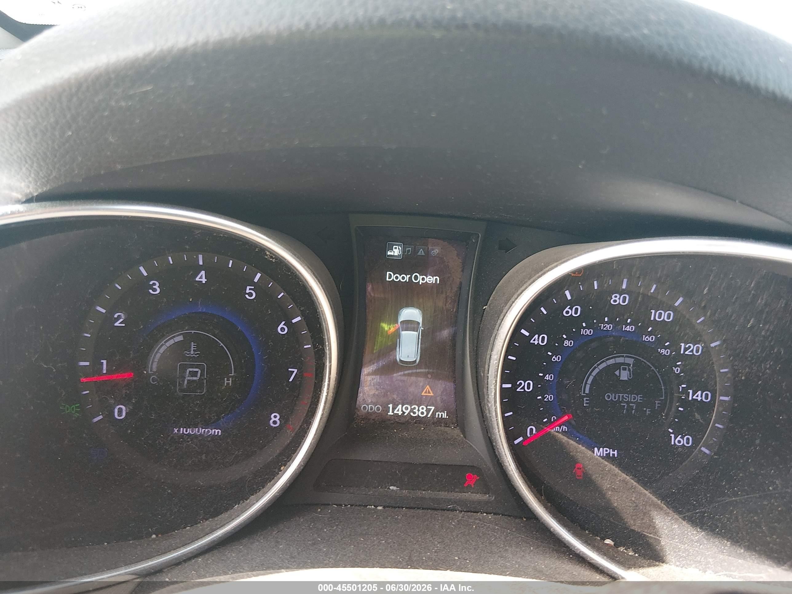 2014 Hyundai Santa Fe Gls White vin: KM8SN4HF2EU043888