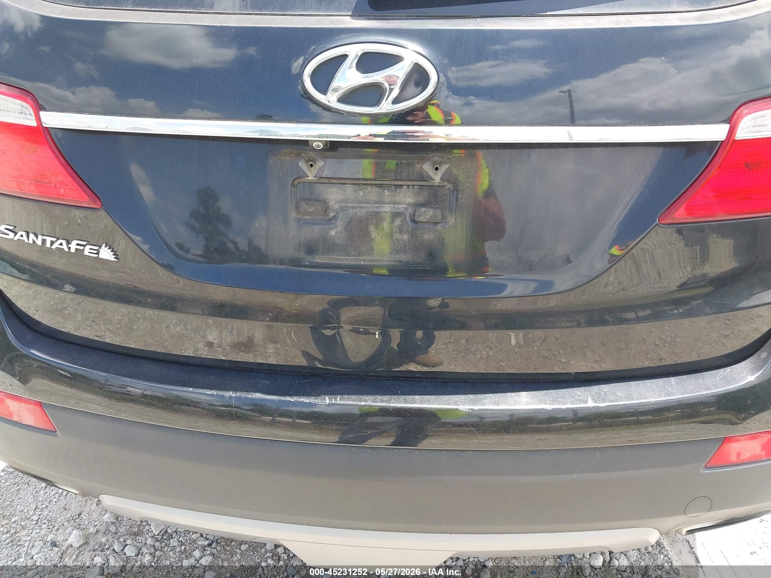 2014 Hyundai Santa Fe Gls Black vin: KM8SN4HF2EU070475