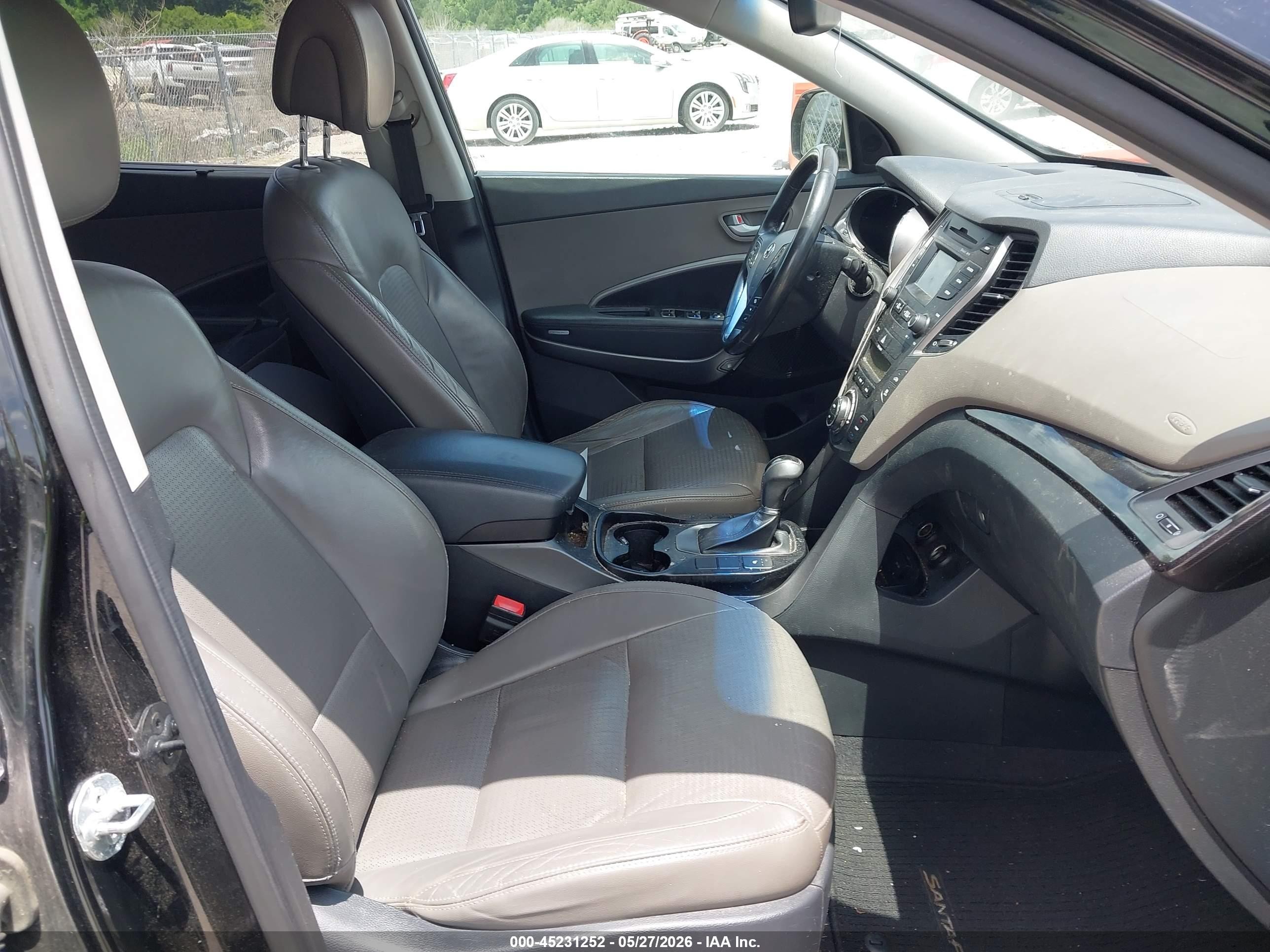 2014 Hyundai Santa Fe Gls Black vin: KM8SN4HF2EU070475