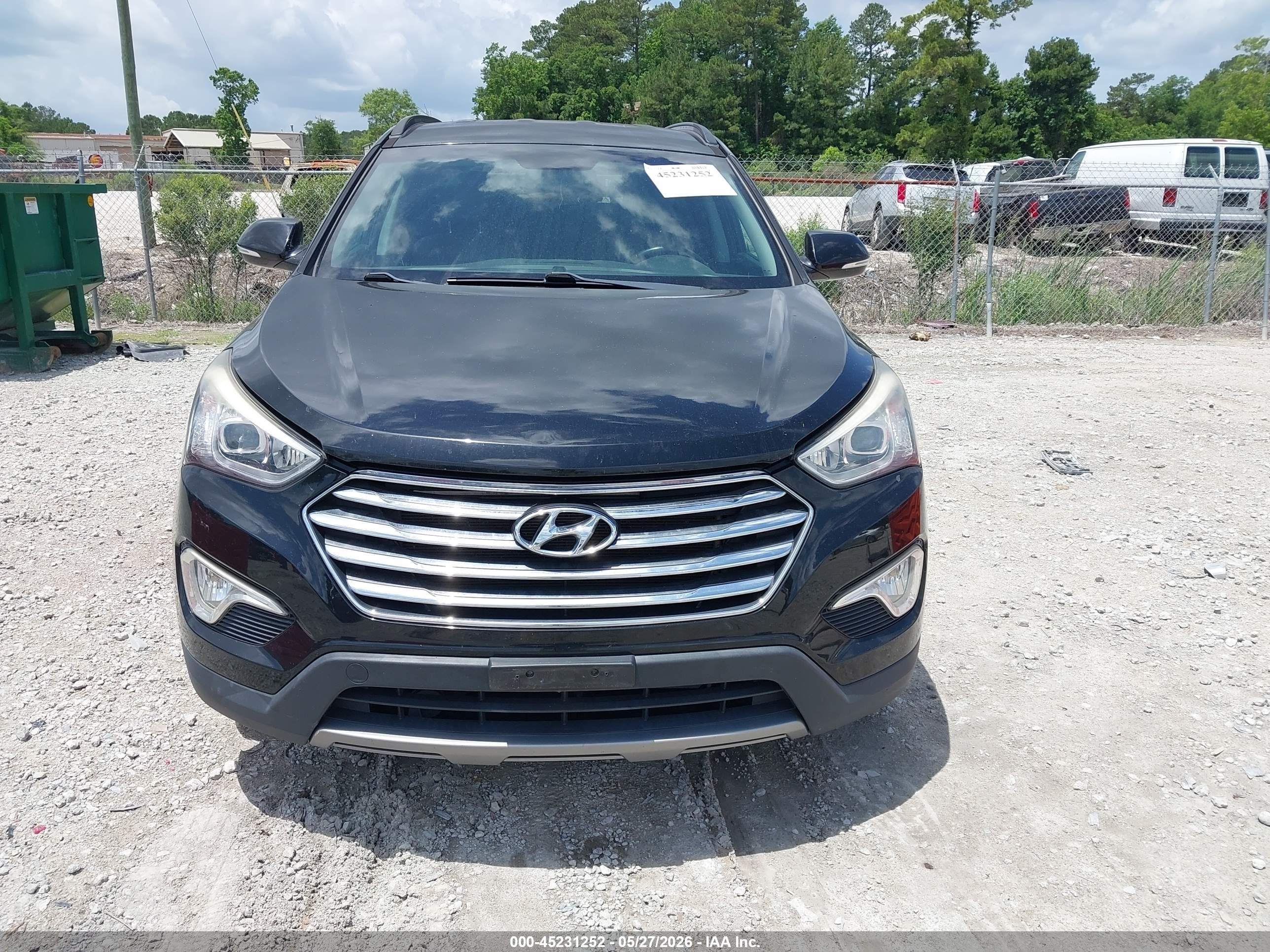 2014 Hyundai Santa Fe Gls Black vin: KM8SN4HF2EU070475