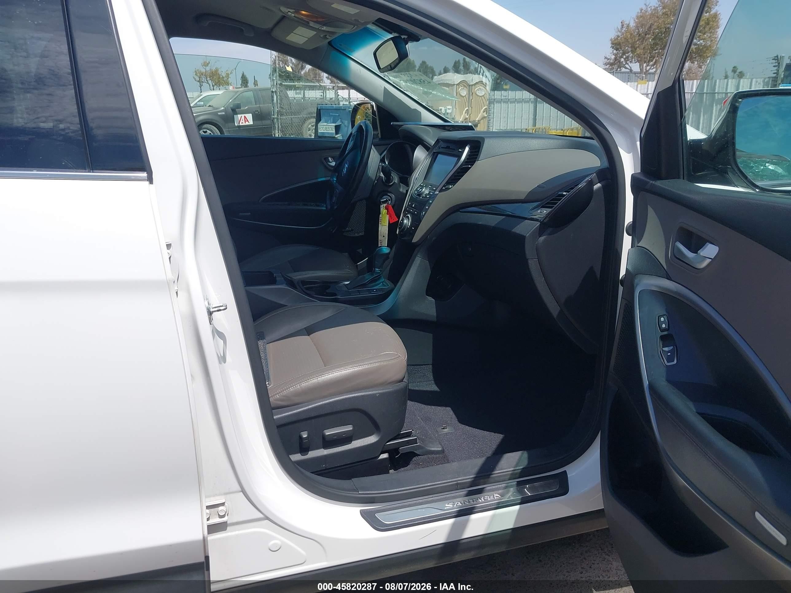 2013 Hyundai Santa Fe Gls Белый vin: KM8SN4HF3DU011742