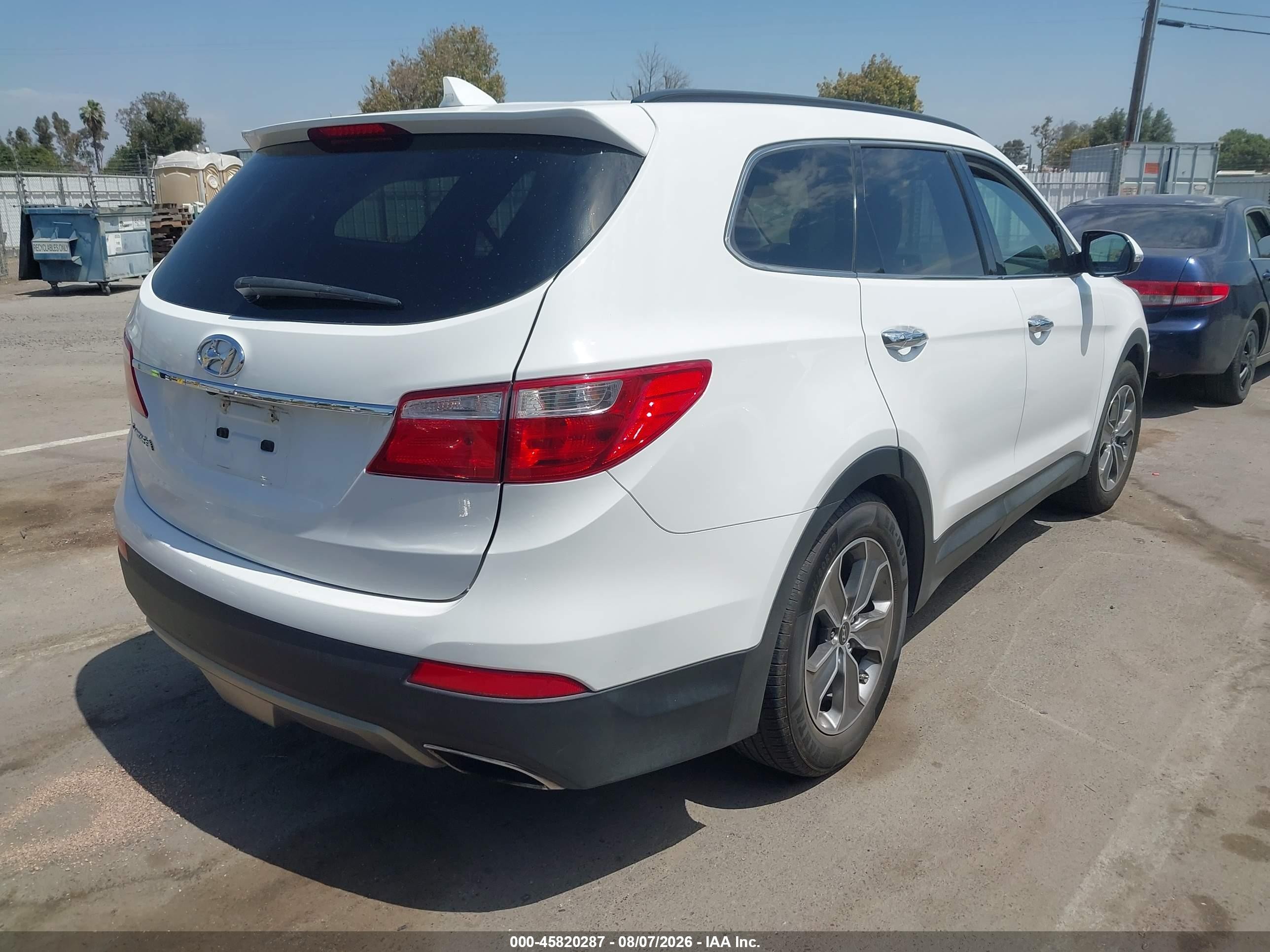 2013 Hyundai Santa Fe Gls Белый vin: KM8SN4HF3DU011742