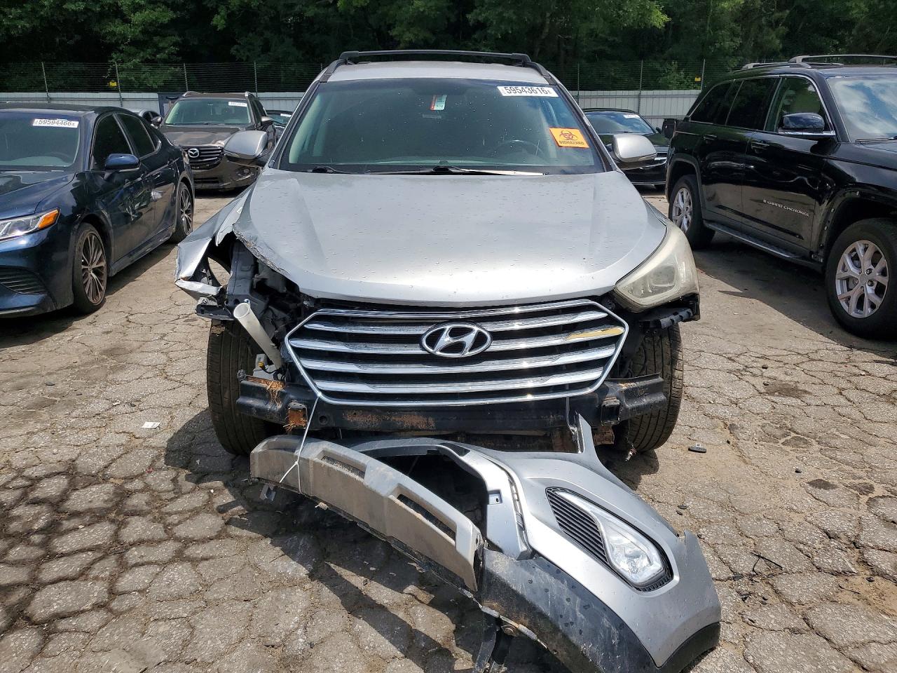 2014 Hyundai Santa Fe Gls Silver vin: KM8SN4HF3EU056200