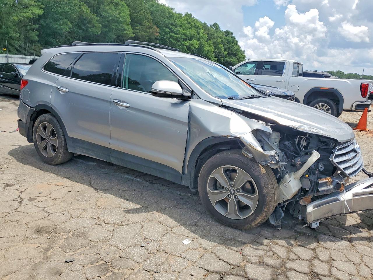 2014 Hyundai Santa Fe Gls Silver vin: KM8SN4HF3EU056200