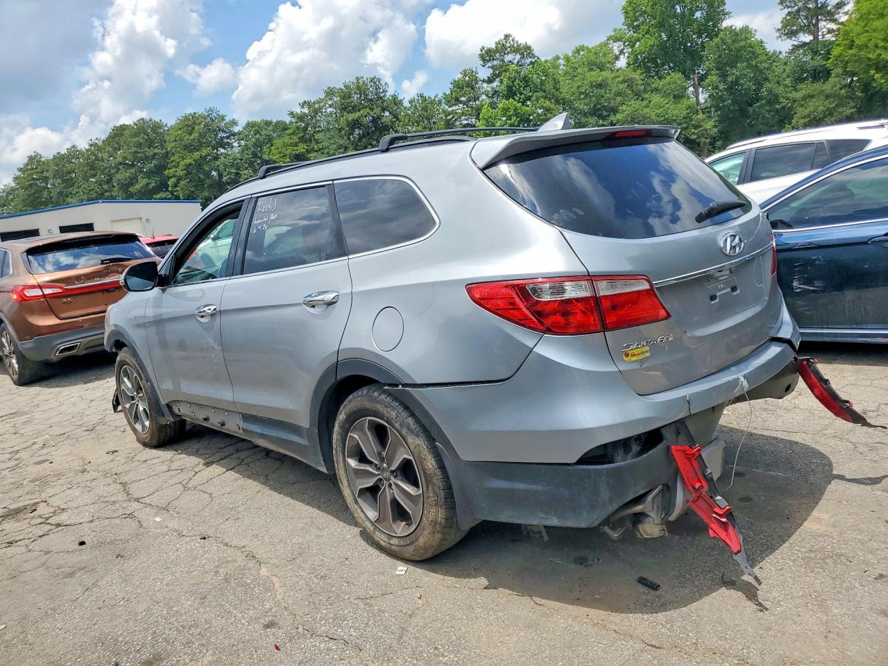 2014 Hyundai Santa Fe Gls Silver vin: KM8SN4HF3EU056200
