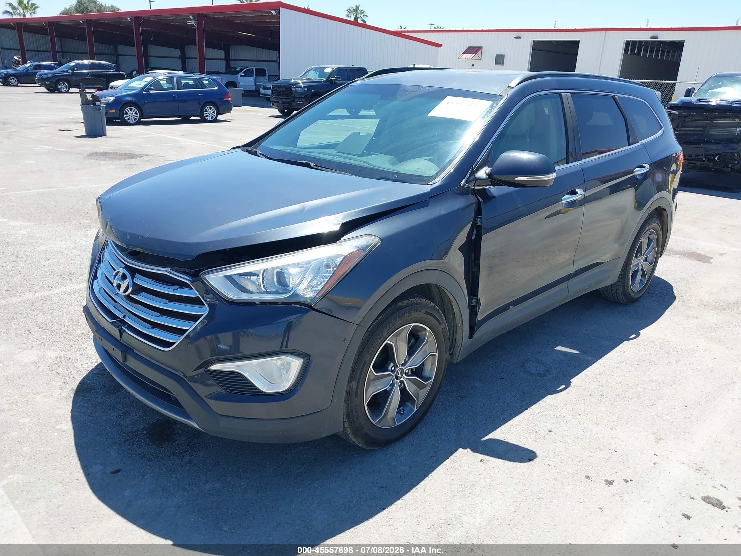2014 Hyundai Santa Fe Gls Gray vin: KM8SN4HF3EU057380