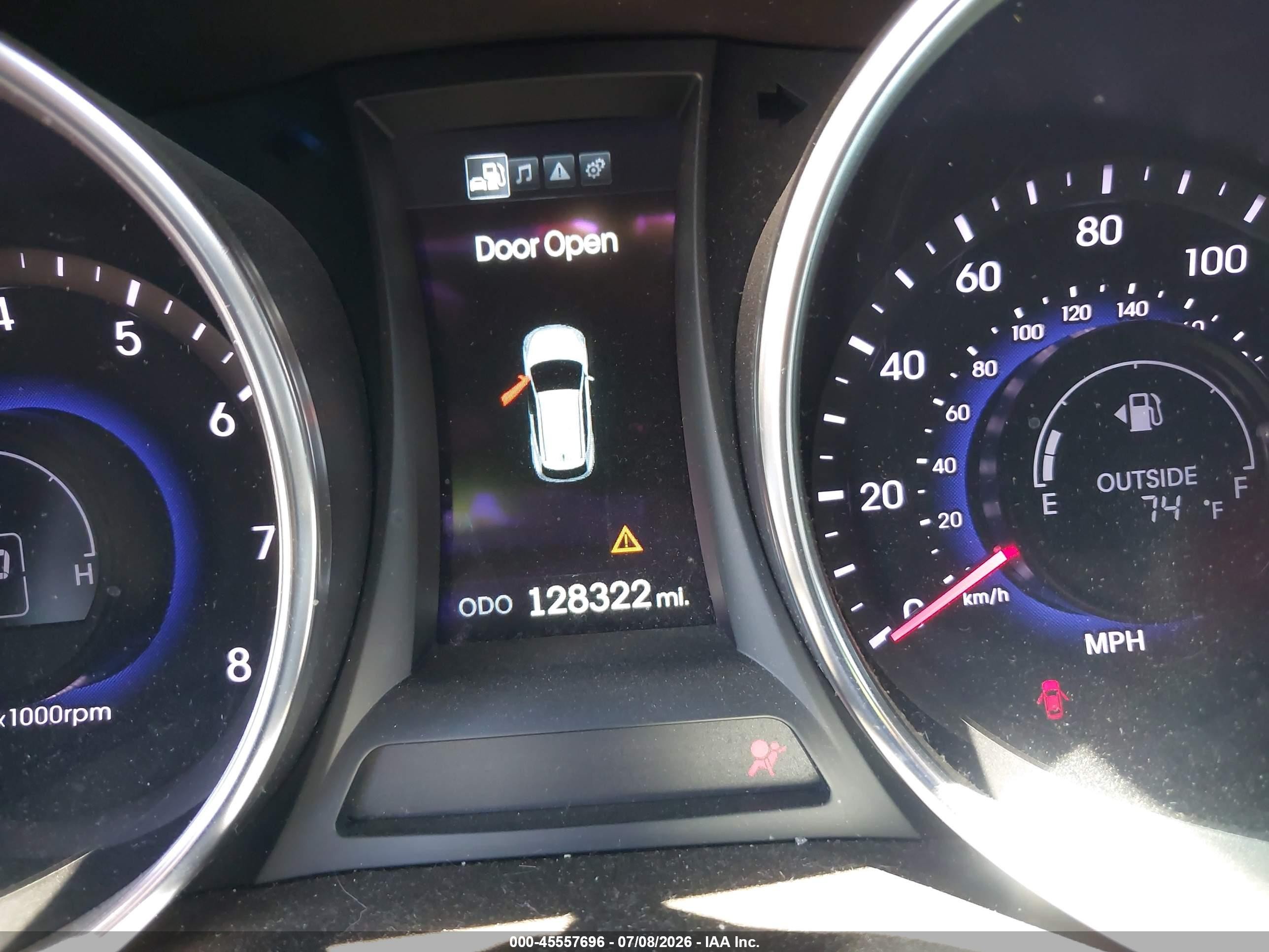 2014 Hyundai Santa Fe Gls Gray vin: KM8SN4HF3EU057380