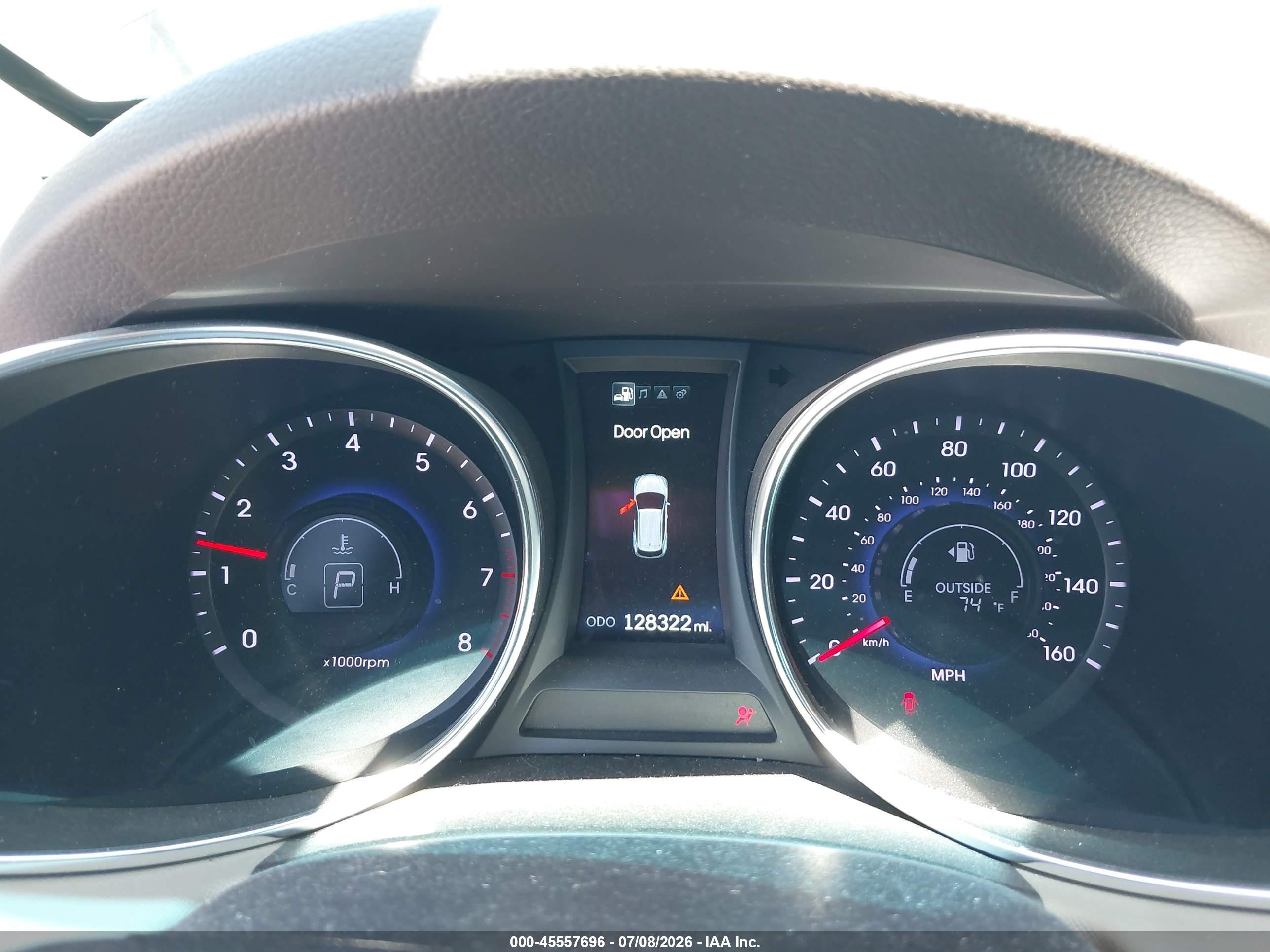 2014 Hyundai Santa Fe Gls Gray vin: KM8SN4HF3EU057380