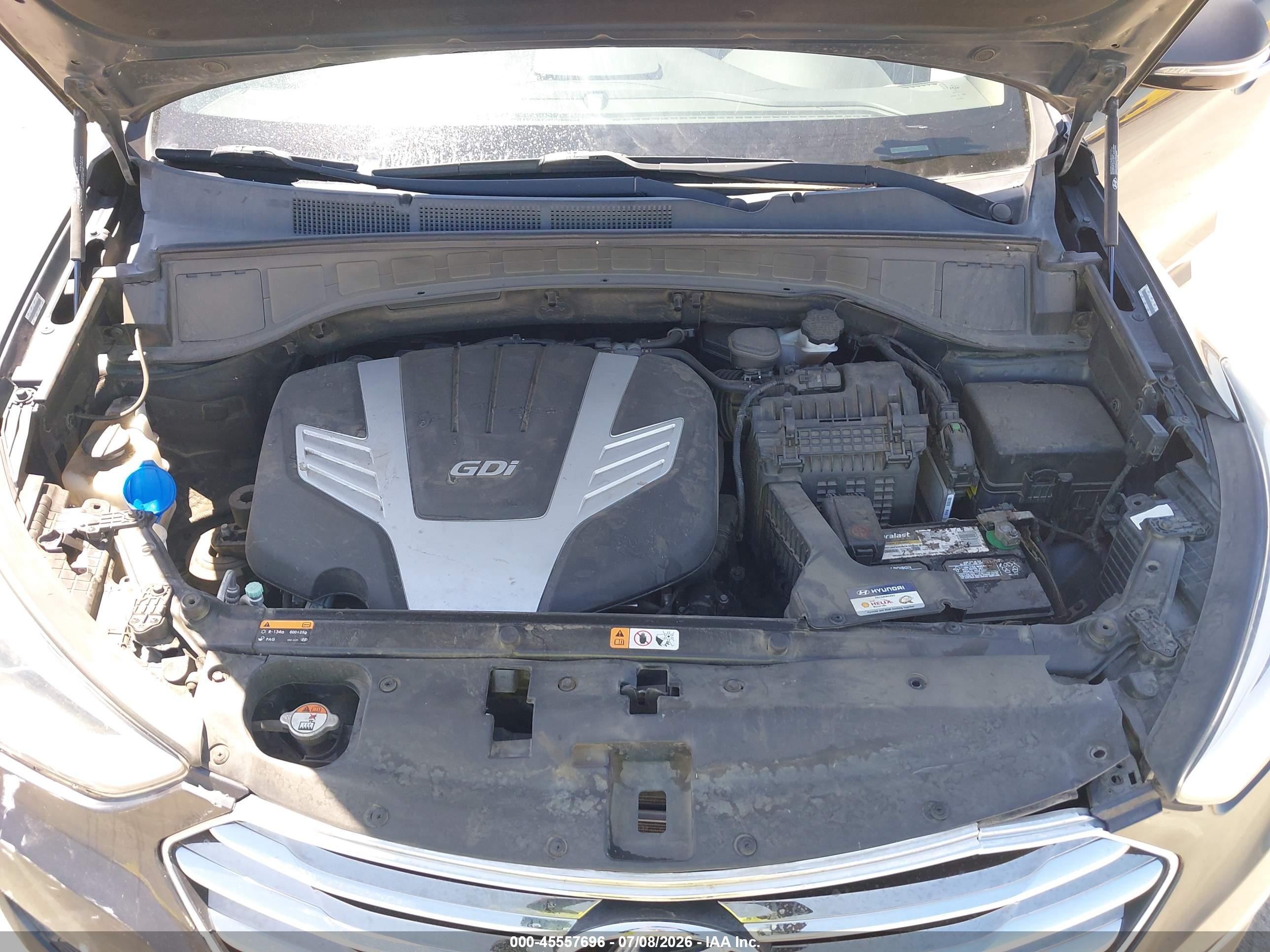 2014 Hyundai Santa Fe Gls Gray vin: KM8SN4HF3EU057380