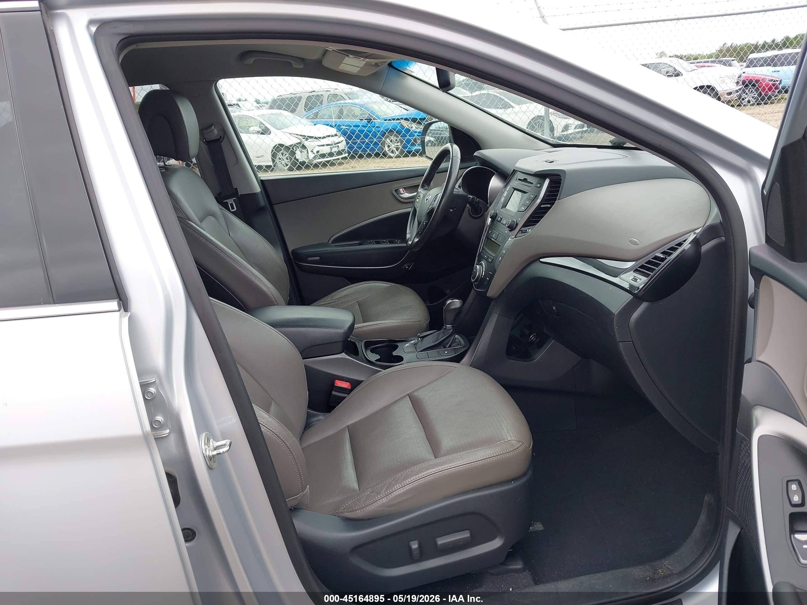 2014 Hyundai Santa Fe Limited Серебряный vin: KM8SN4HF3EU076267