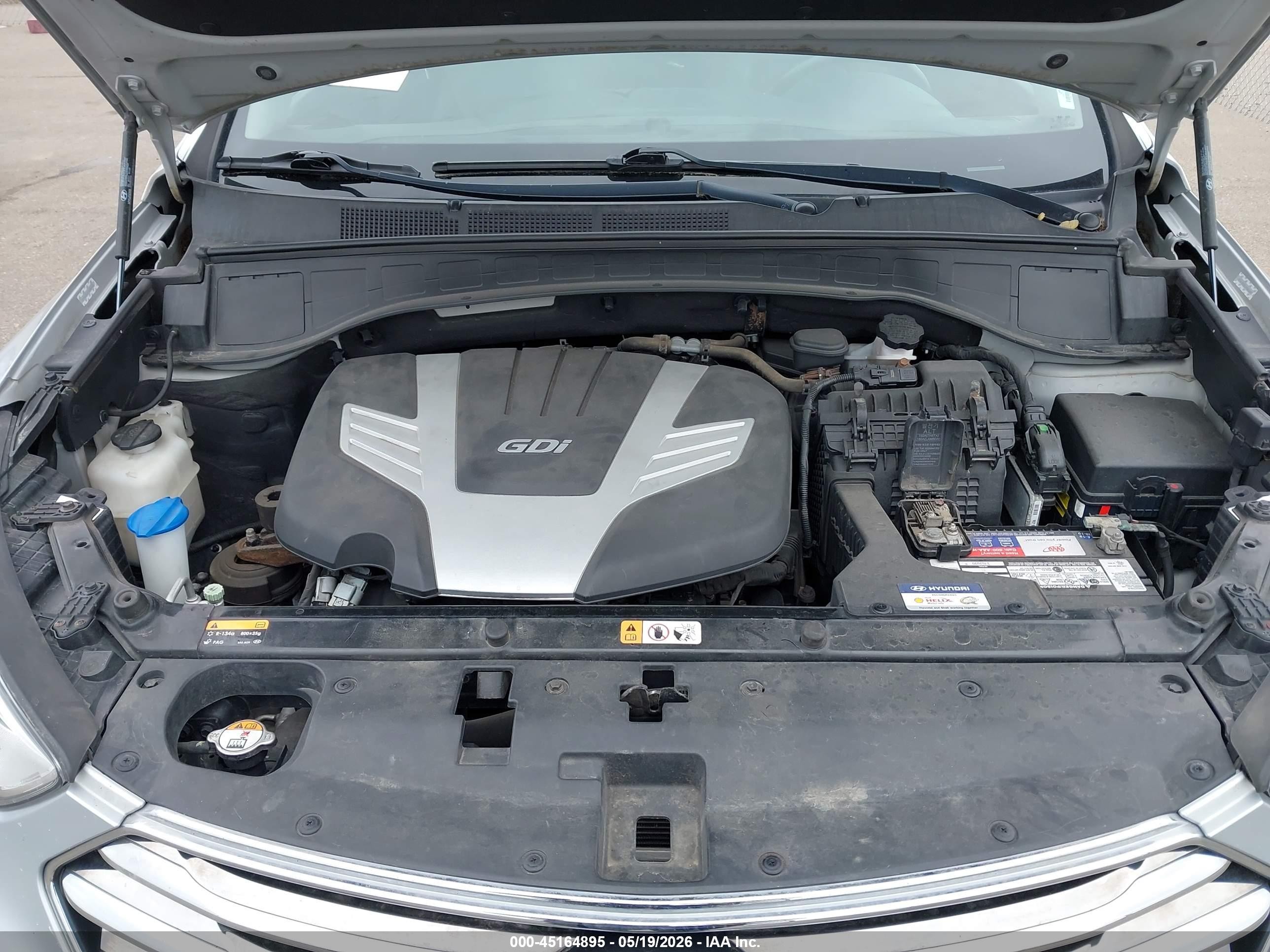 2014 Hyundai Santa Fe Limited Серебряный vin: KM8SN4HF3EU076267
