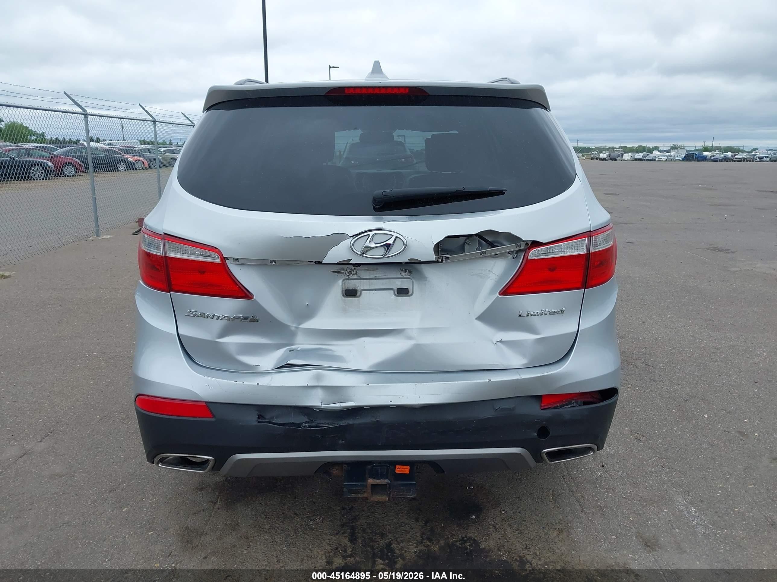 2014 Hyundai Santa Fe Limited Серебряный vin: KM8SN4HF3EU076267