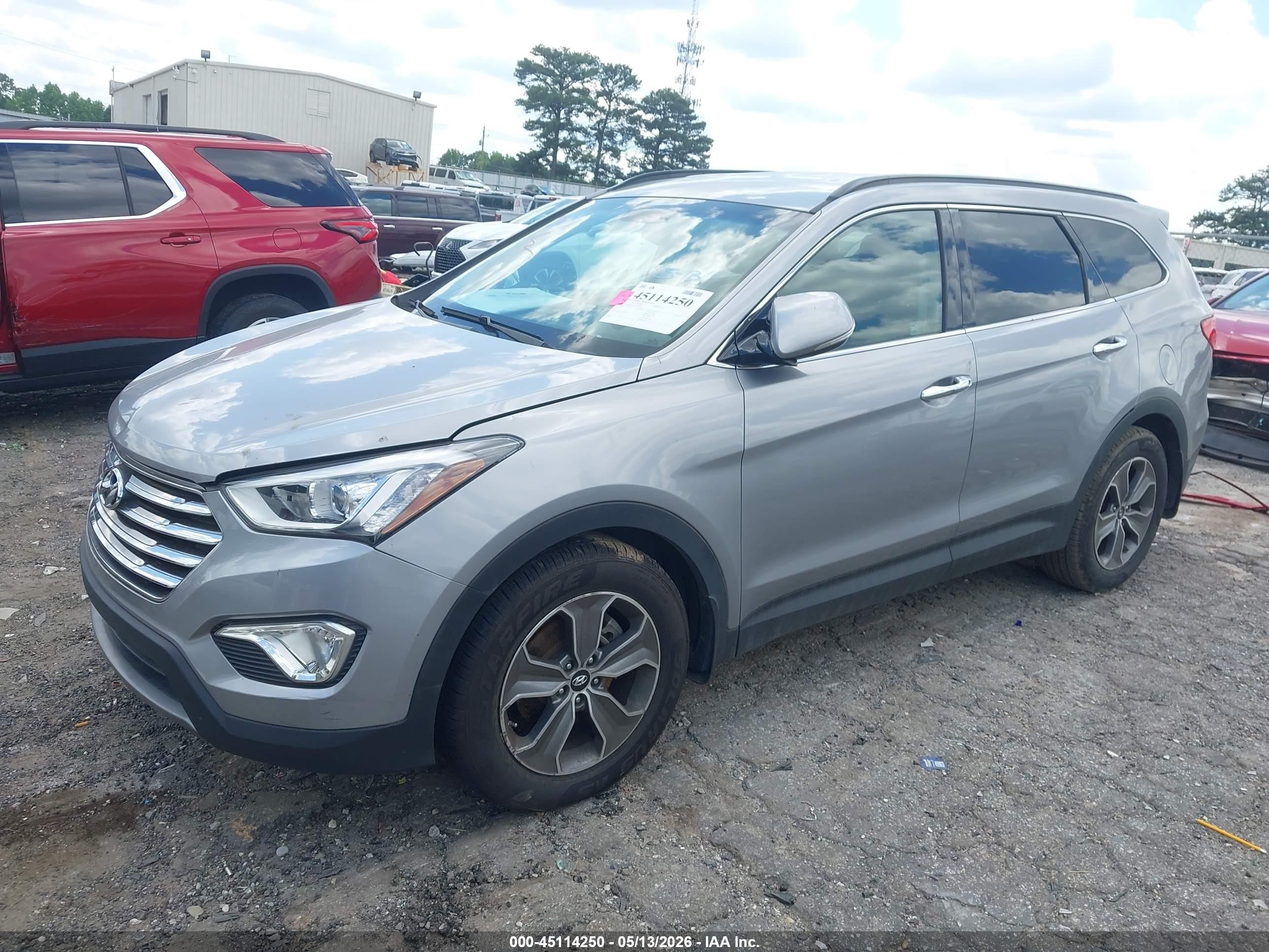 2013 Hyundai Santa Fe Gls Silver vin: KM8SN4HF4DU027190