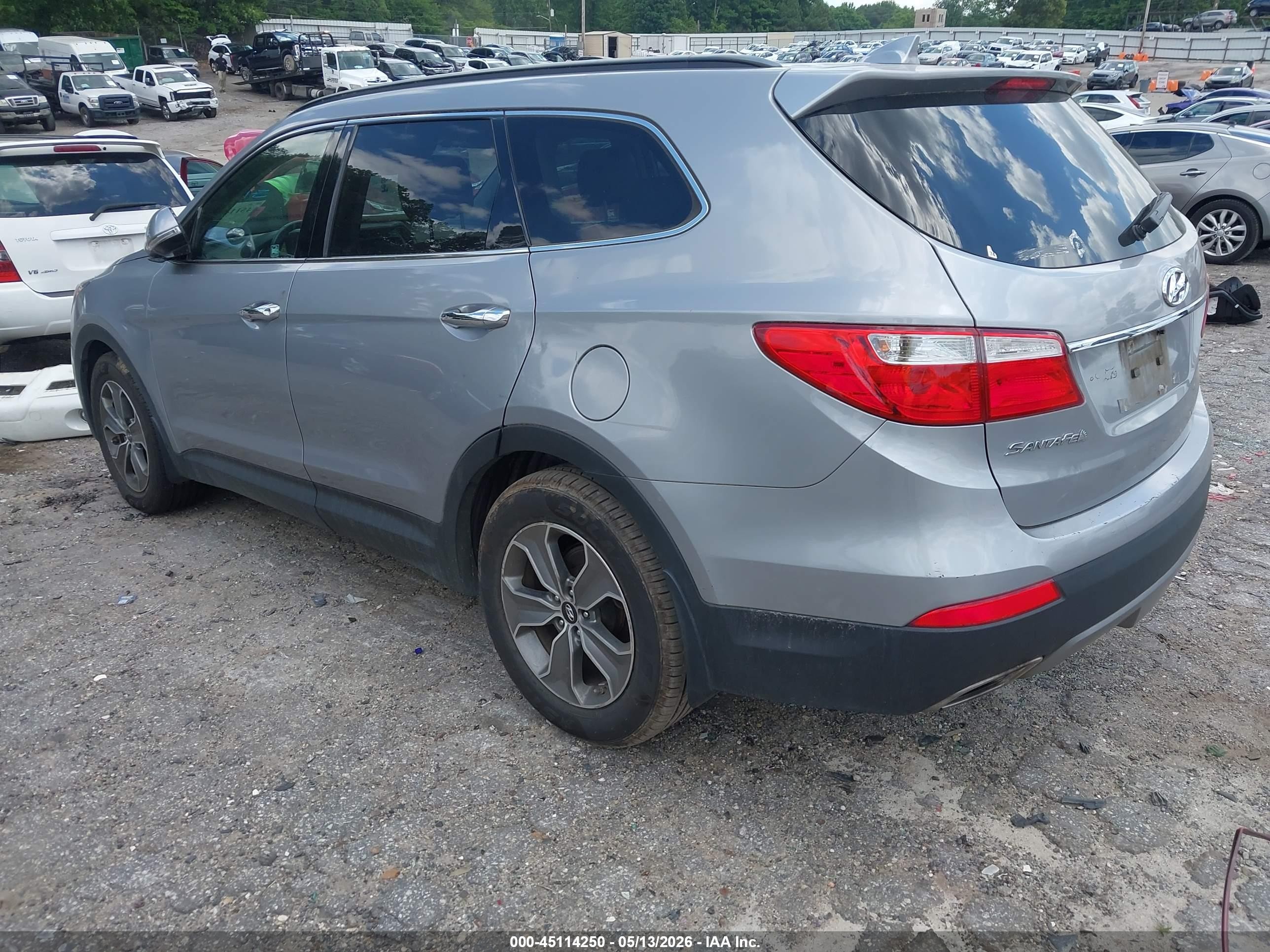 2013 Hyundai Santa Fe Gls Silver vin: KM8SN4HF4DU027190