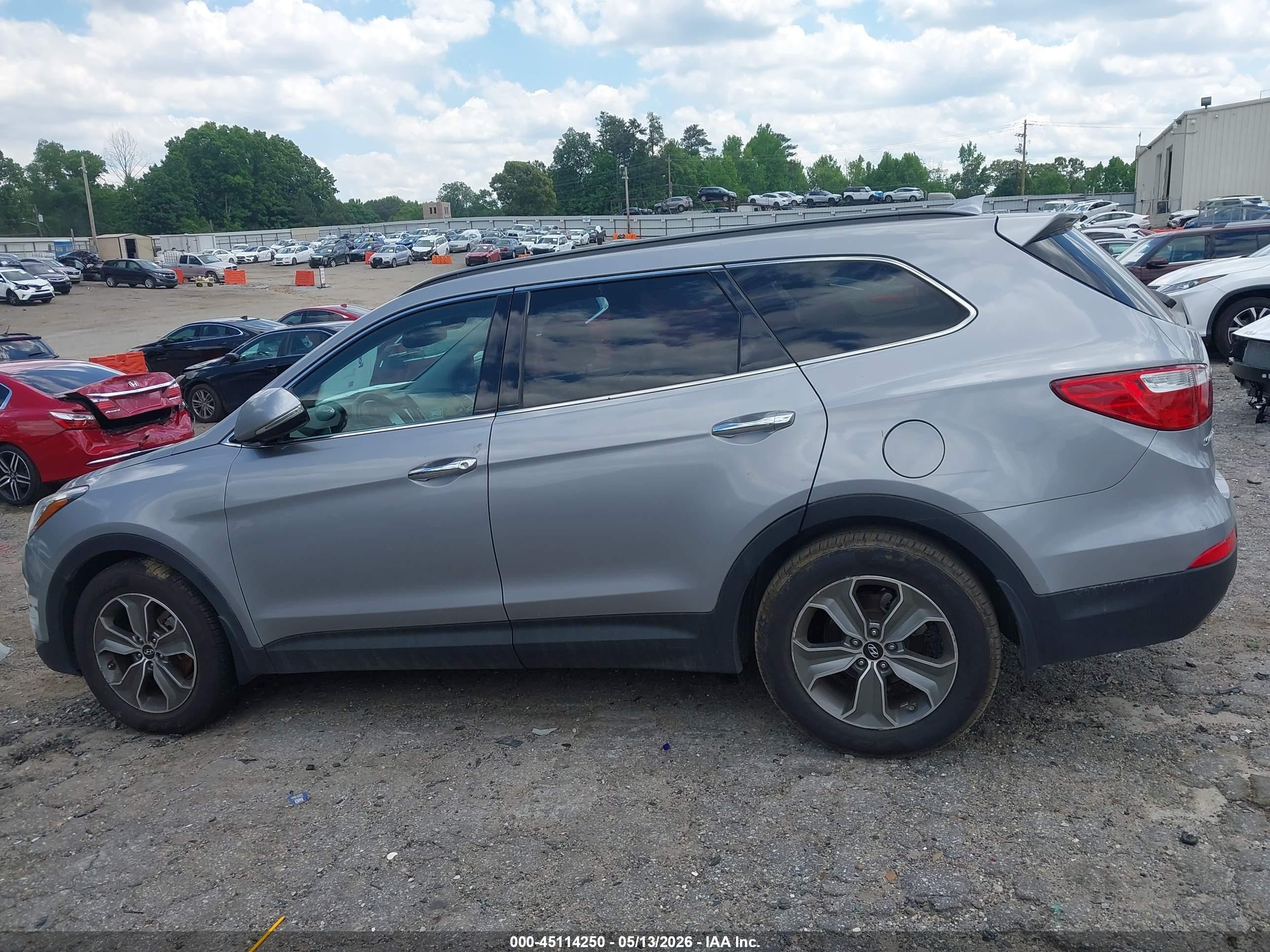 2013 Hyundai Santa Fe Gls Silver vin: KM8SN4HF4DU027190