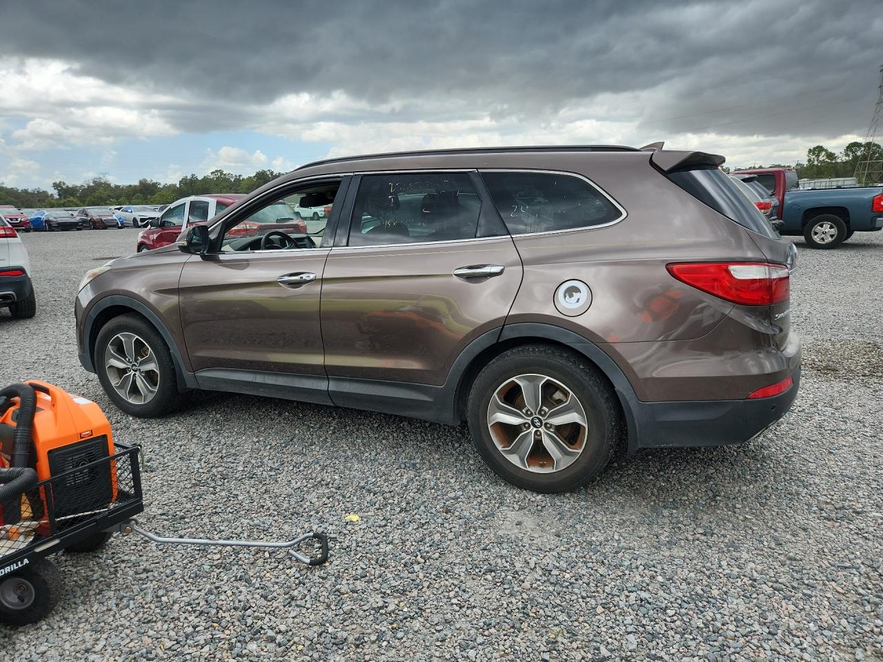 2014 Hyundai Santa Fe Gls Brown vin: KM8SN4HF4EU041995