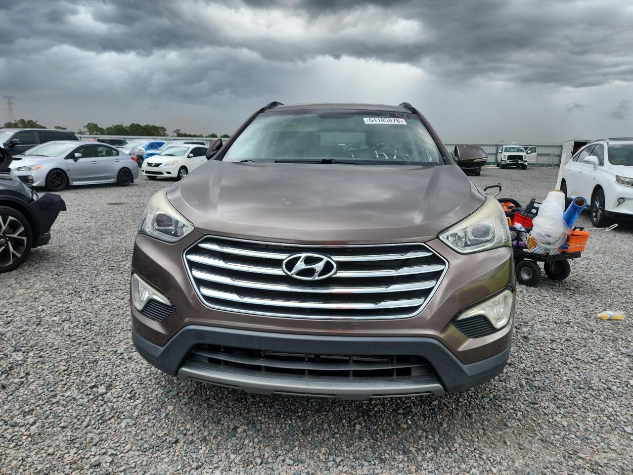 2014 Hyundai Santa Fe Gls Brown vin: KM8SN4HF4EU041995