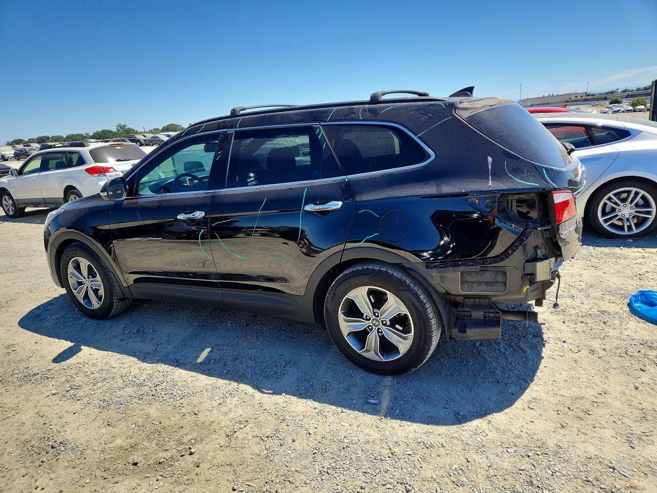 2014 Hyundai Santa Fe Gls Black vin: KM8SN4HF4EU051748