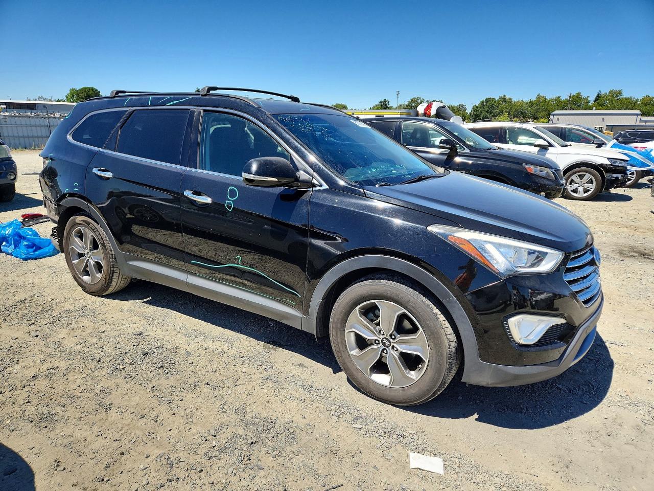 2014 Hyundai Santa Fe Gls Black vin: KM8SN4HF4EU051748