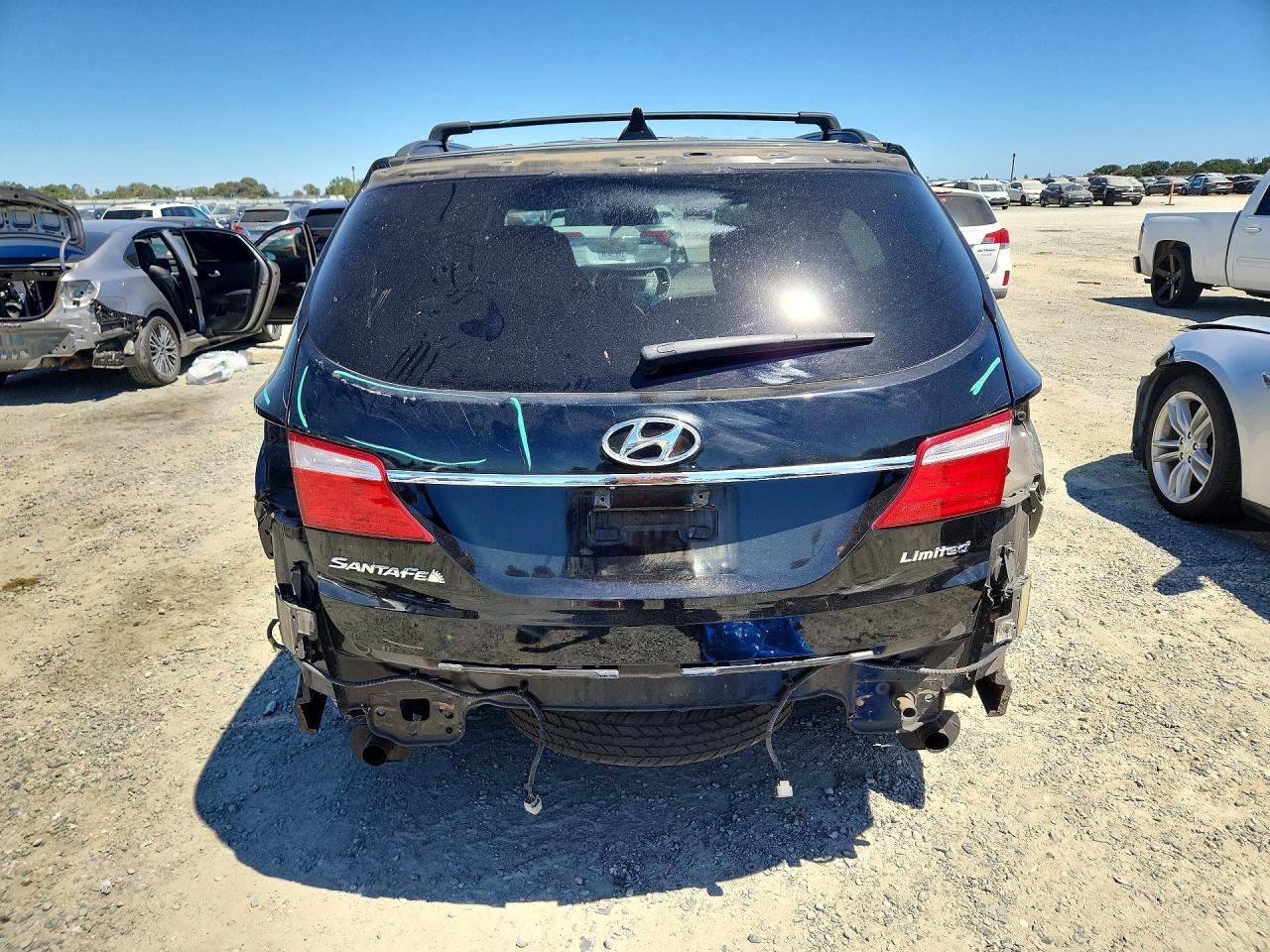 2014 Hyundai Santa Fe Gls Black vin: KM8SN4HF4EU051748