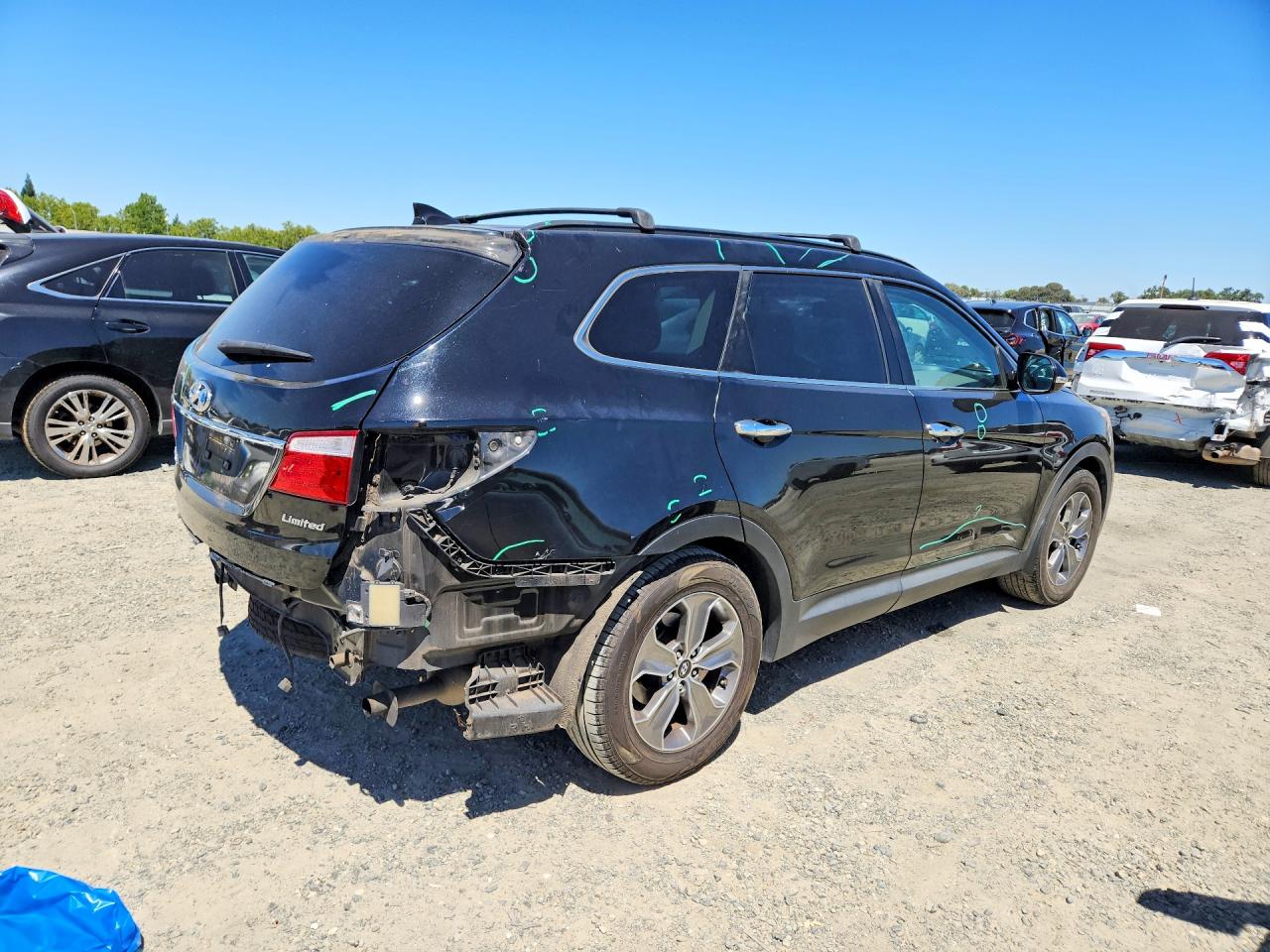 2014 Hyundai Santa Fe Gls Black vin: KM8SN4HF4EU051748
