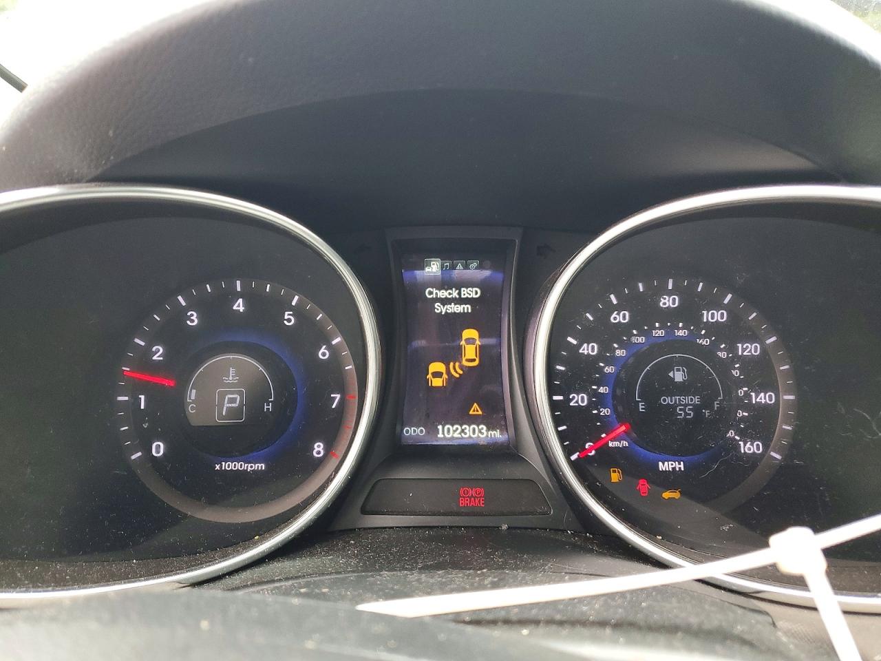 2015 Hyundai Santa Fe Gls Silver vin: KM8SN4HF4FU094777