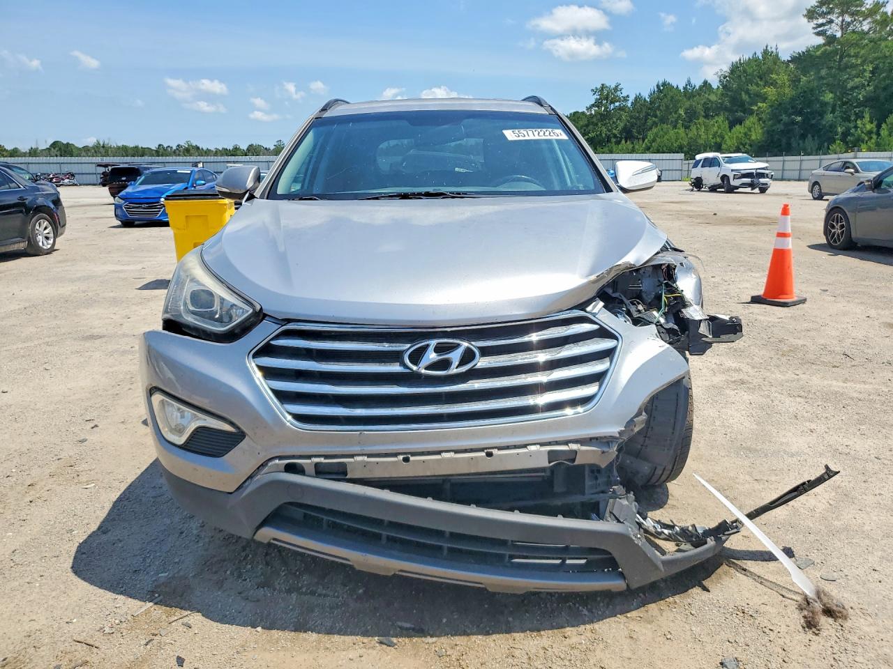 2013 Hyundai Santa Fe Gls Silver vin: KM8SN4HF5DU019227