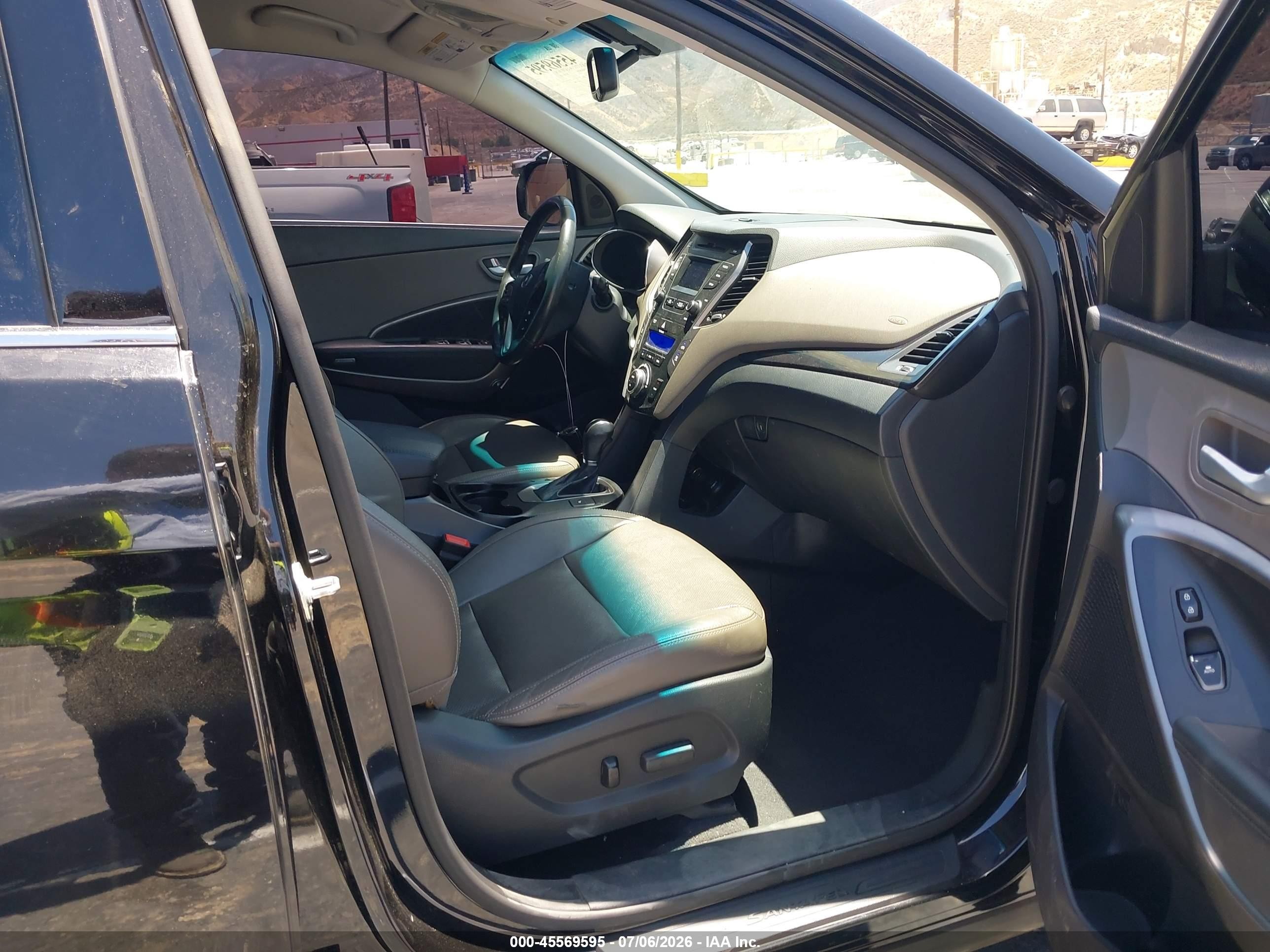 2015 Hyundai Santa Fe Gls Black vin: KM8SN4HF5FU102918