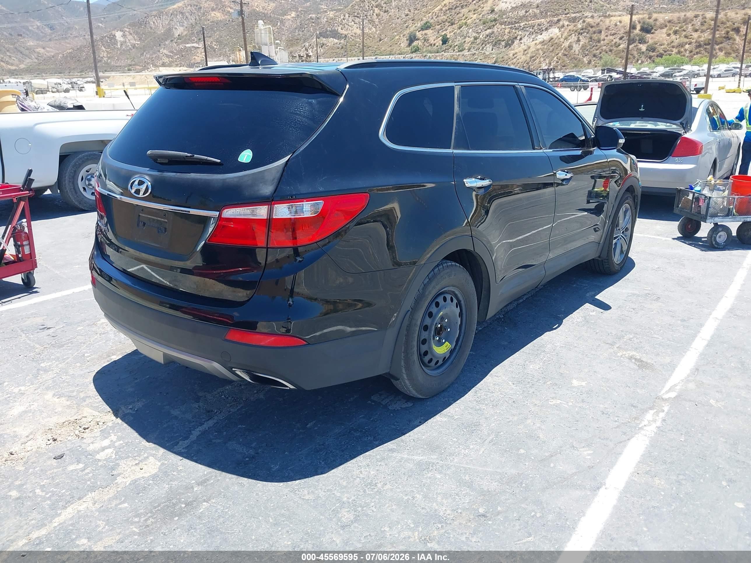 2015 Hyundai Santa Fe Gls Black vin: KM8SN4HF5FU102918