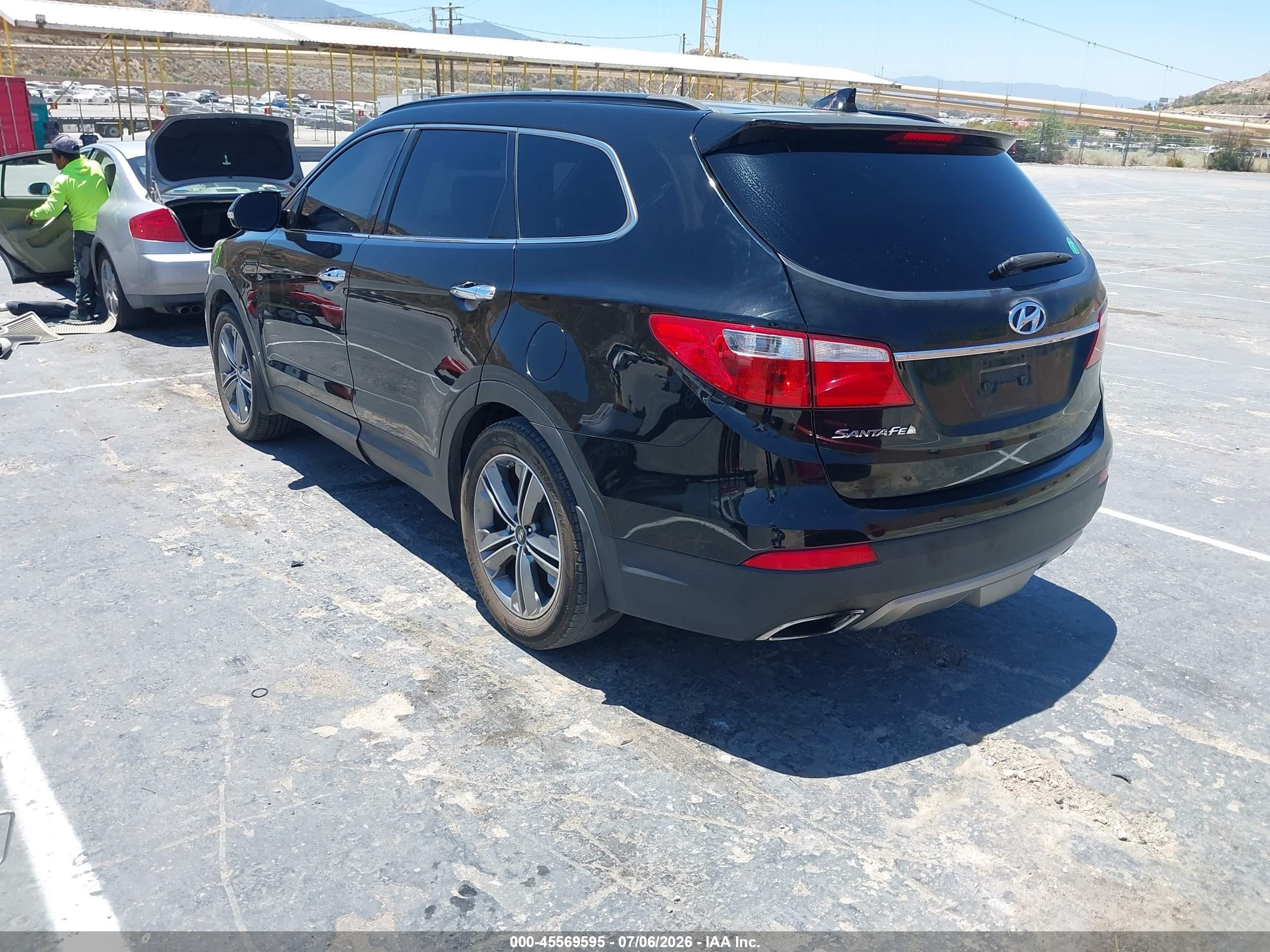 2015 Hyundai Santa Fe Gls Black vin: KM8SN4HF5FU102918