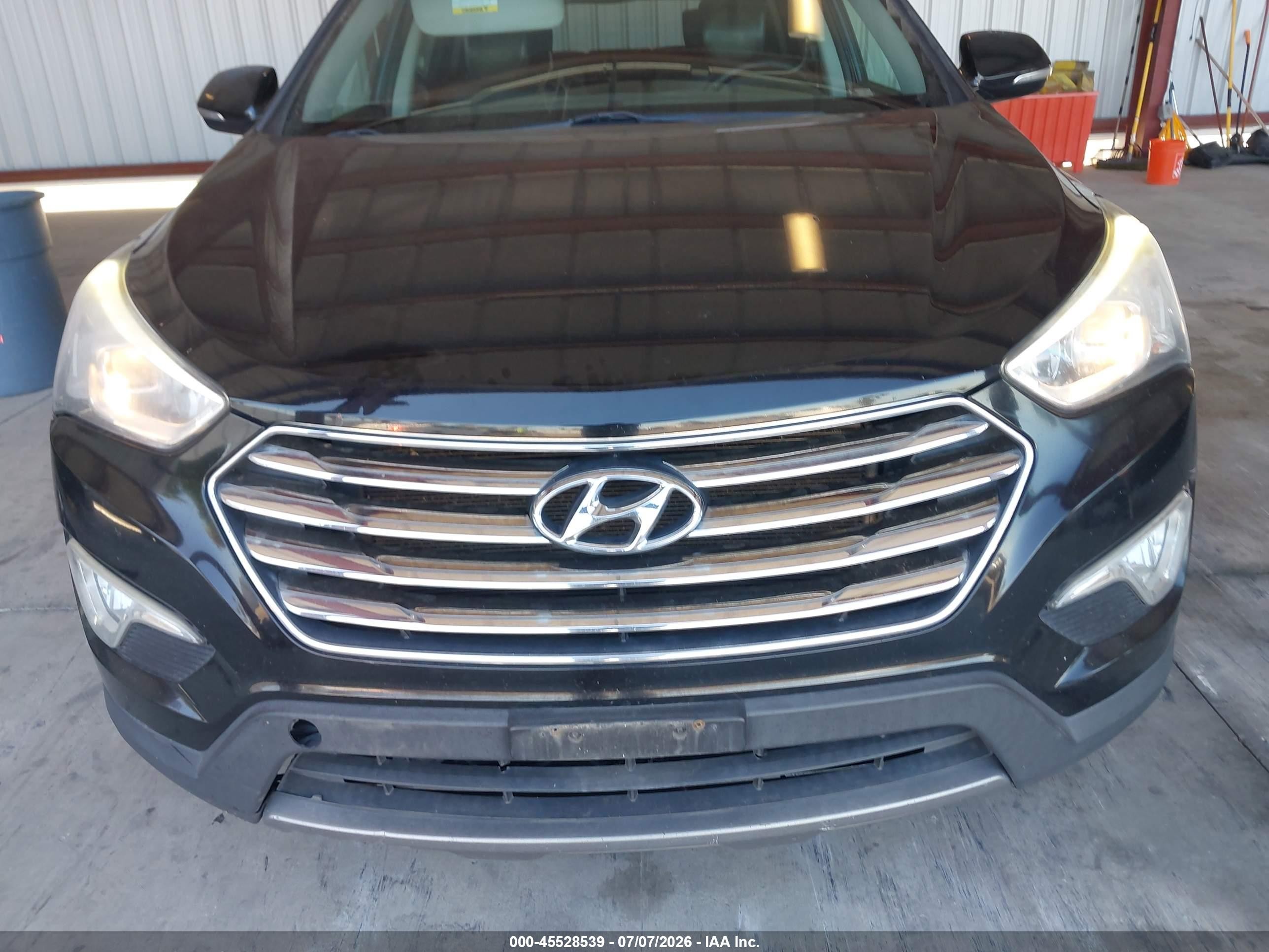 2013 Hyundai Santa Fe Gls Black vin: KM8SN4HF6DU018698