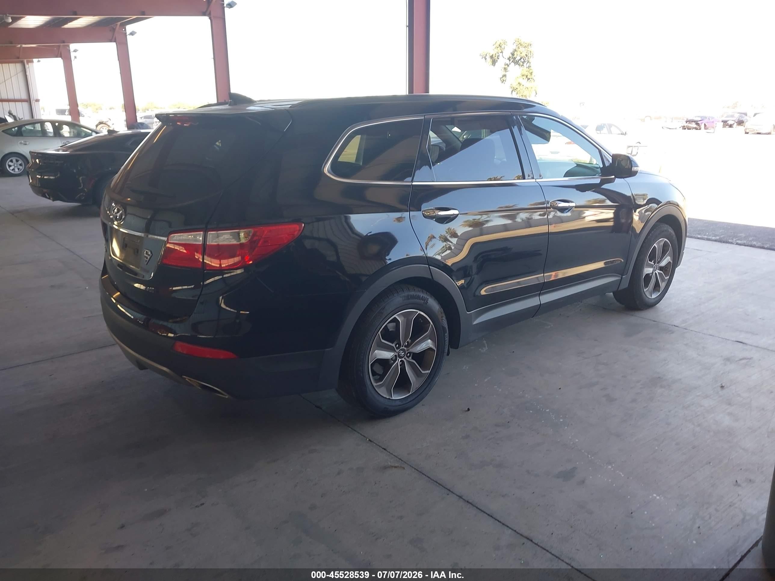 2013 Hyundai Santa Fe Gls Black vin: KM8SN4HF6DU018698