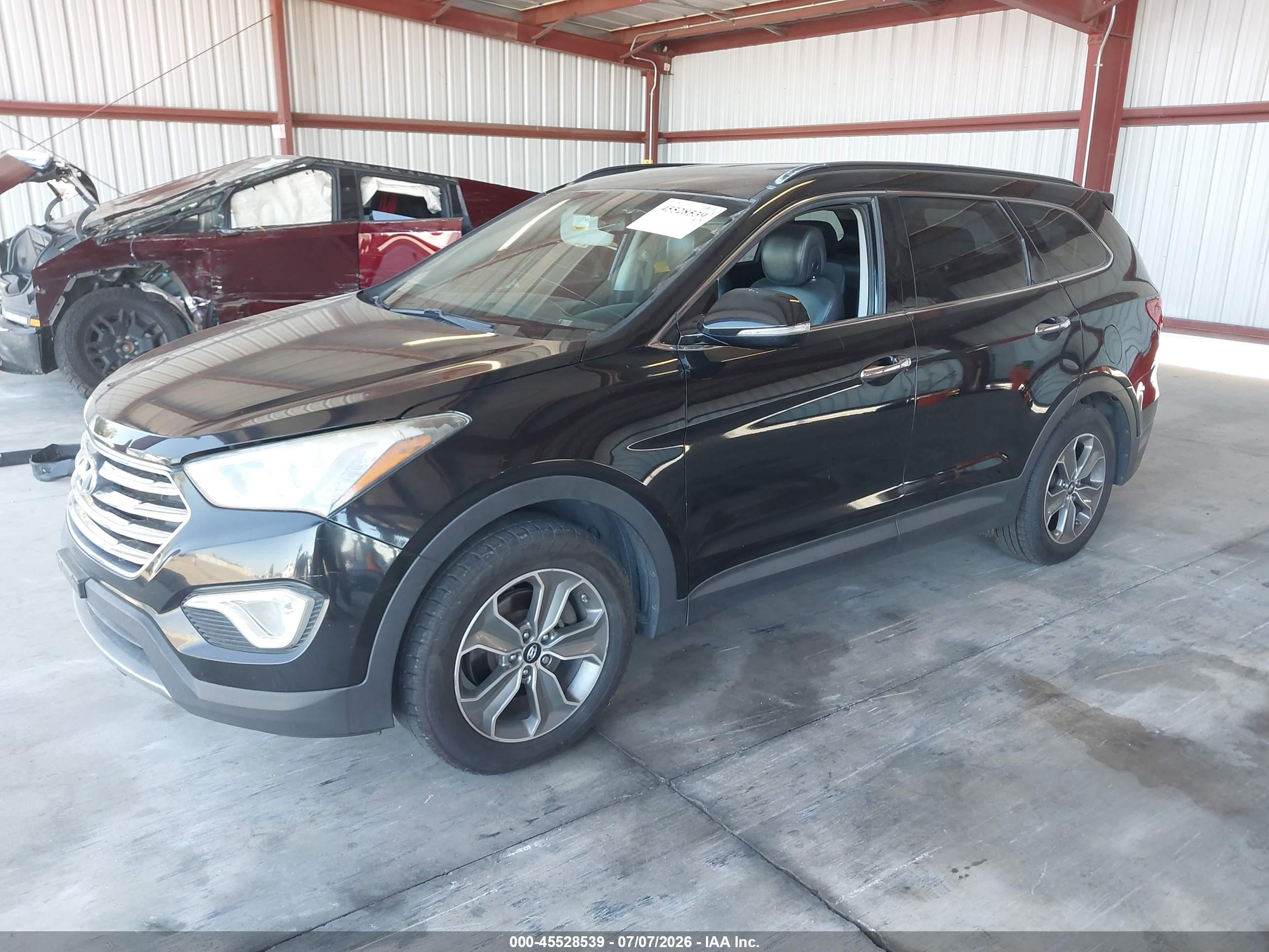 2013 Hyundai Santa Fe Gls Black vin: KM8SN4HF6DU018698