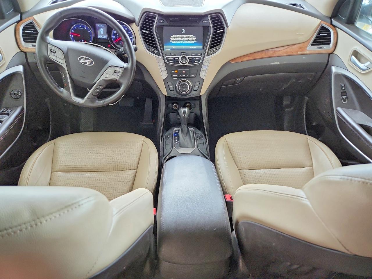 2013 Hyundai Santa Fe Gls White vin: KM8SN4HF6DU025635