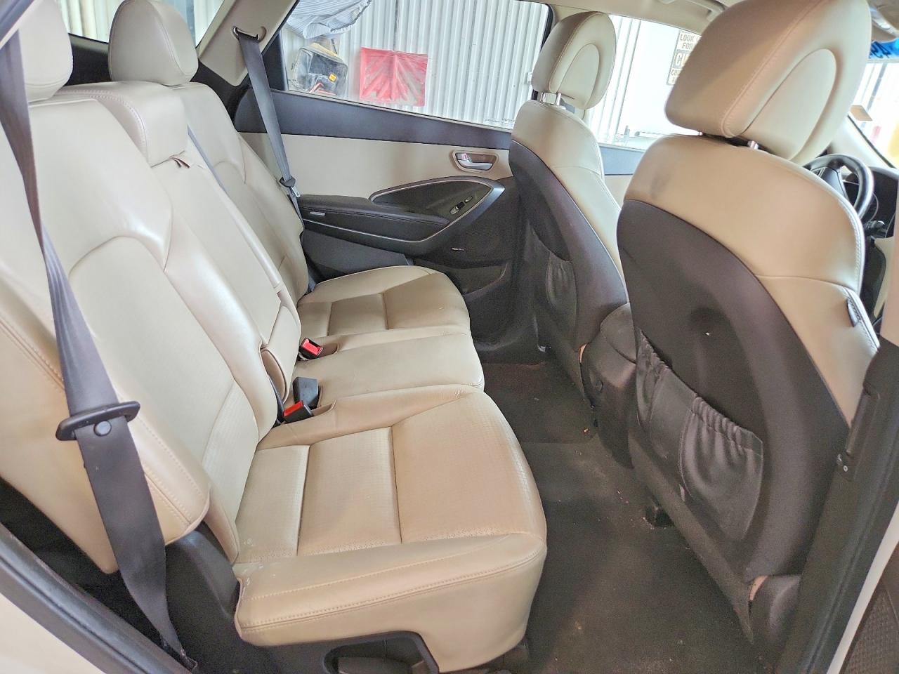 2013 Hyundai Santa Fe Gls White vin: KM8SN4HF6DU025635