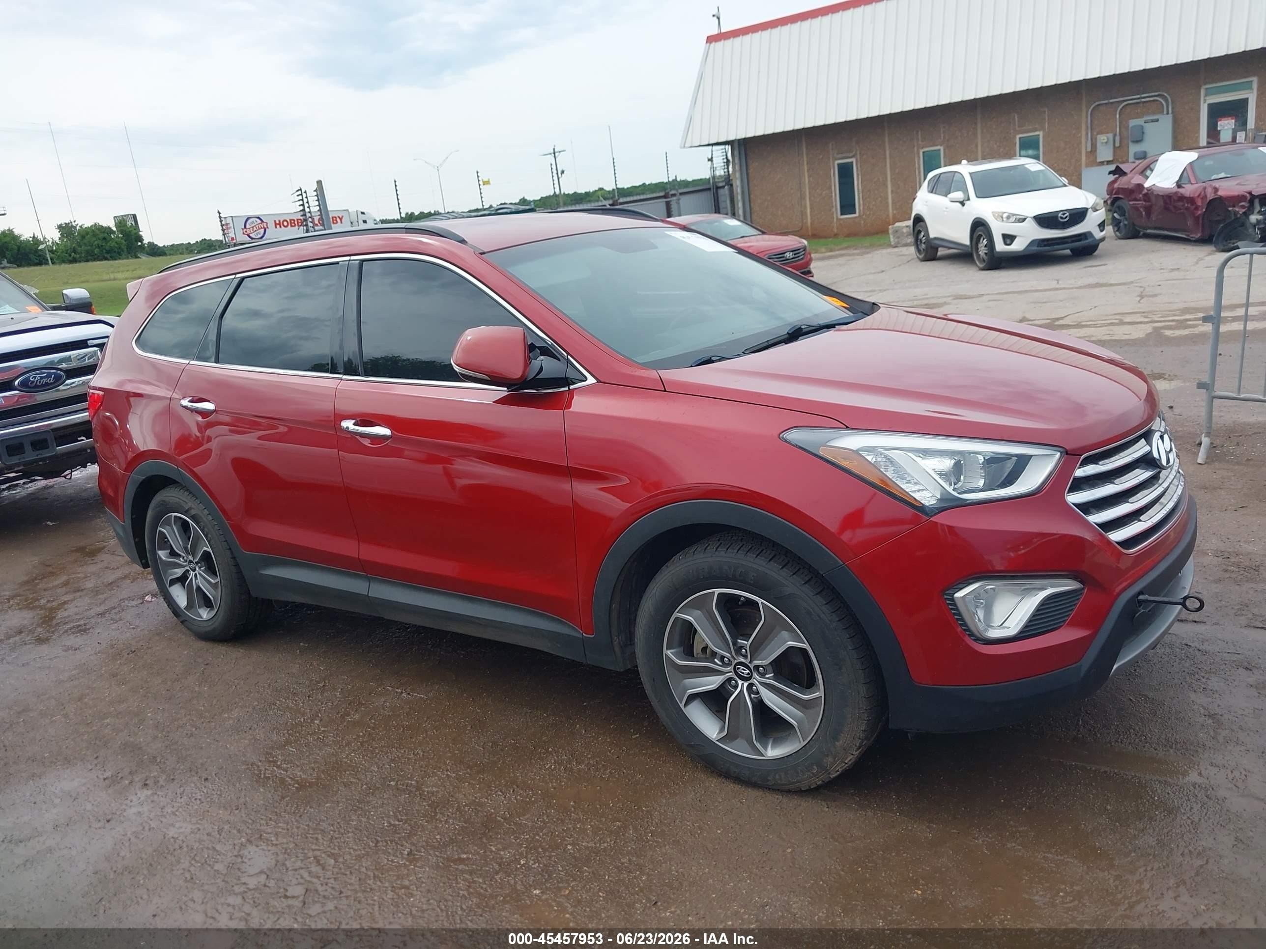 2014 Hyundai Santa Fe Limited Red vin: KM8SN4HF6EU039231