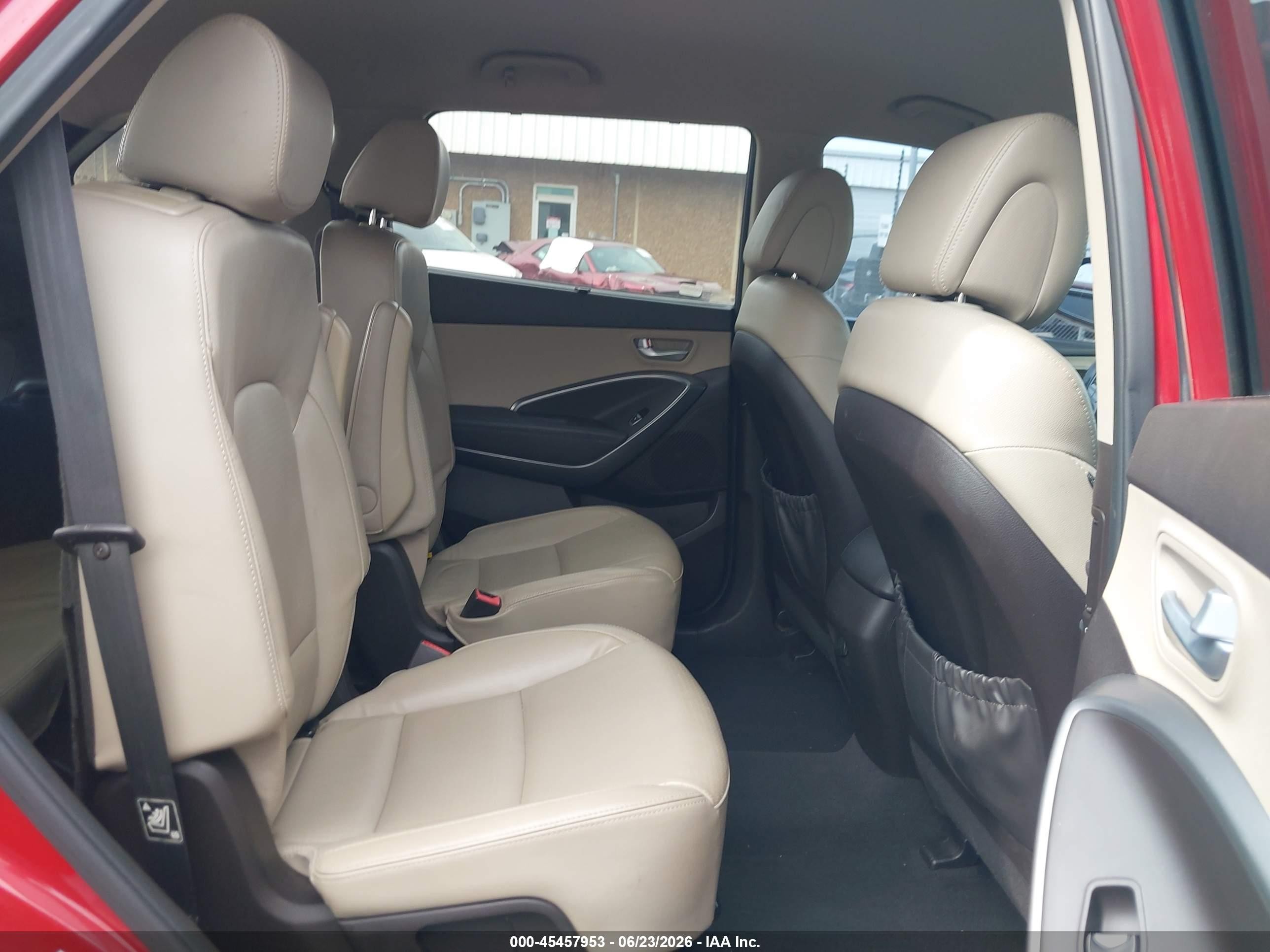 2014 Hyundai Santa Fe Limited Red vin: KM8SN4HF6EU039231
