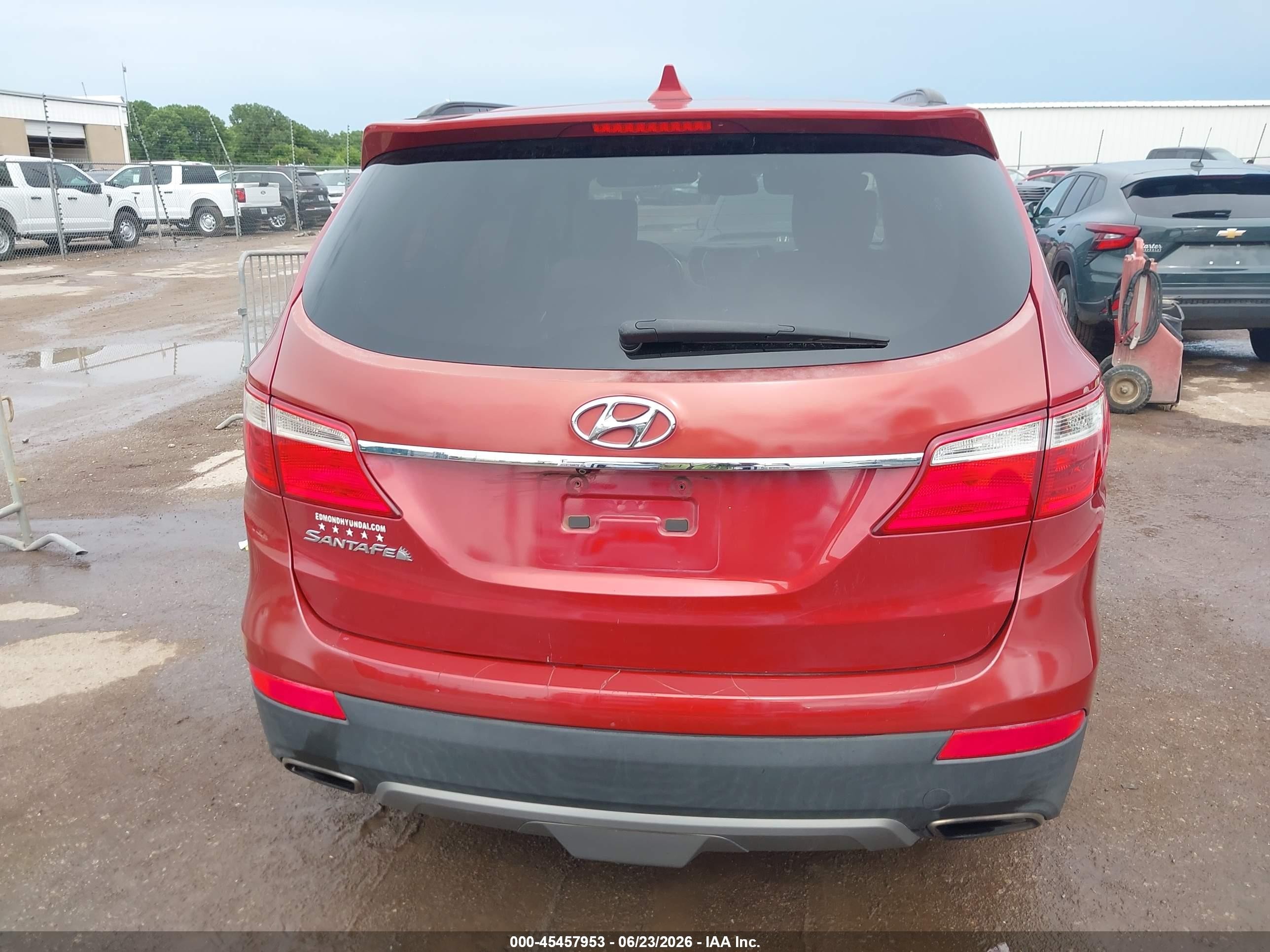 2014 Hyundai Santa Fe Limited Red vin: KM8SN4HF6EU039231