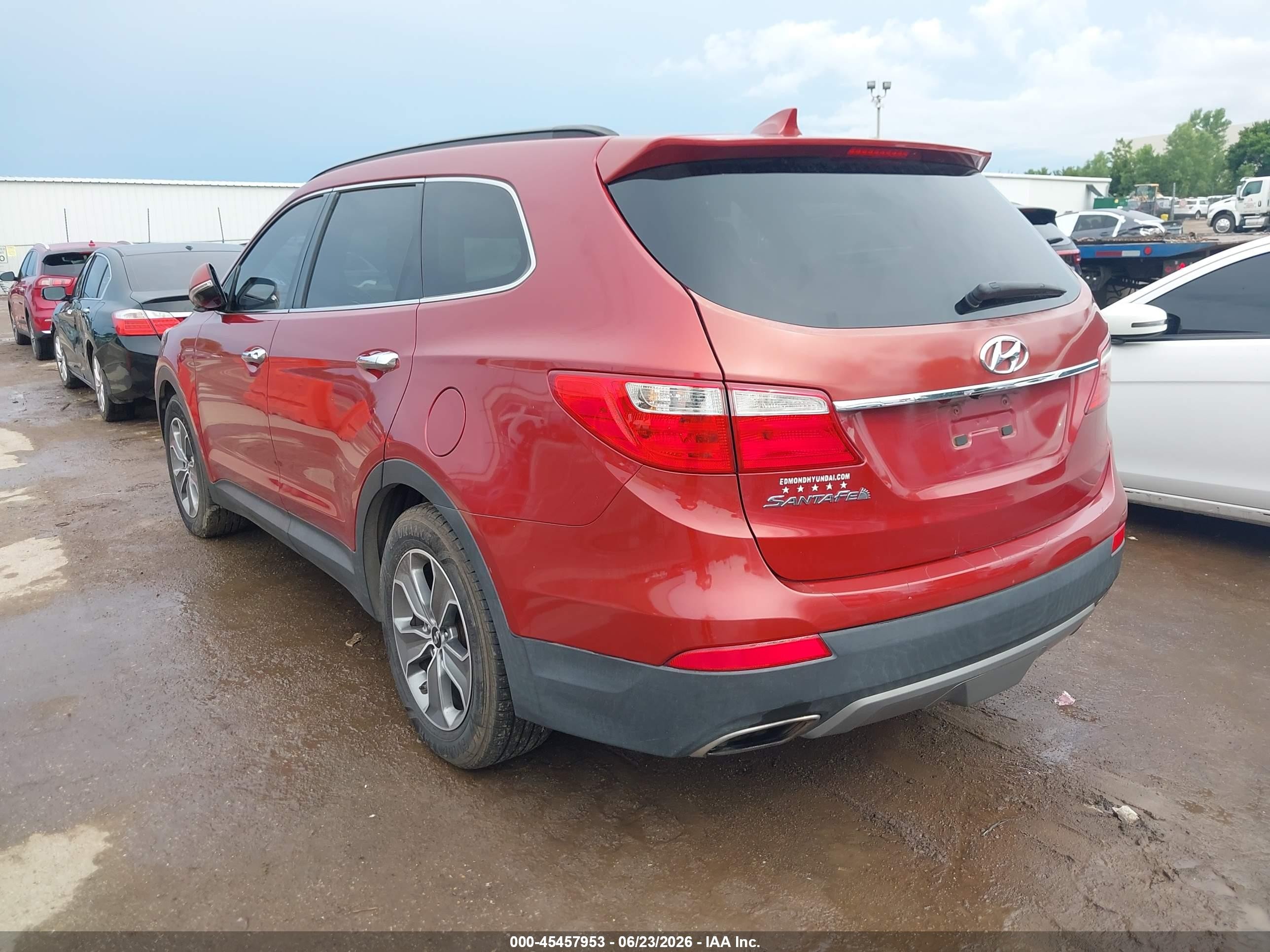 2014 Hyundai Santa Fe Limited Red vin: KM8SN4HF6EU039231