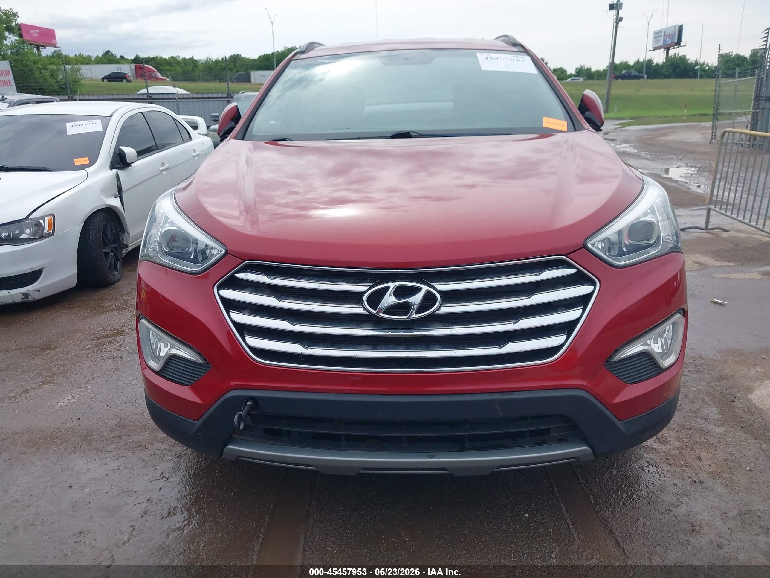 2014 Hyundai Santa Fe Limited Red vin: KM8SN4HF6EU039231