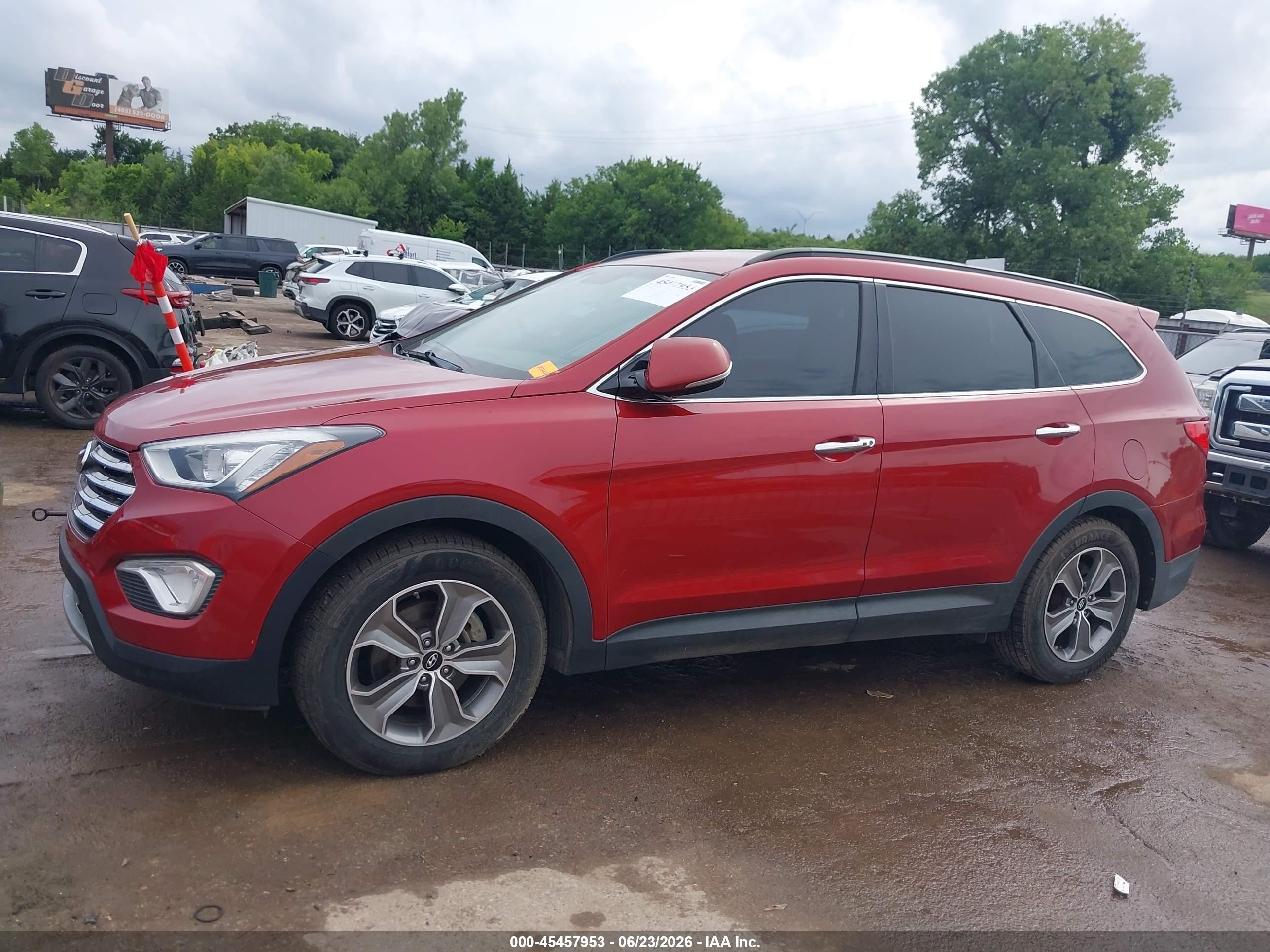 2014 Hyundai Santa Fe Limited Red vin: KM8SN4HF6EU039231