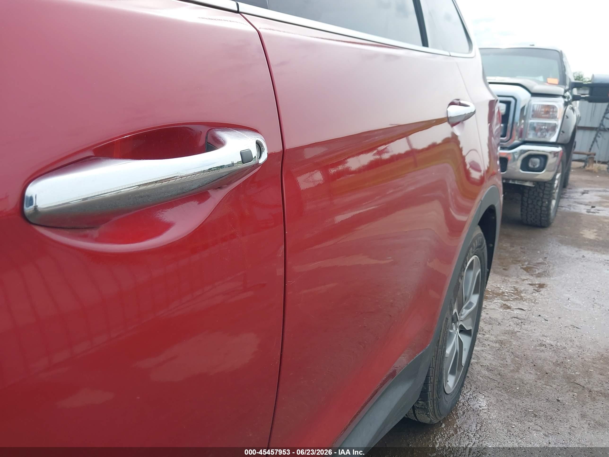 2014 Hyundai Santa Fe Limited Red vin: KM8SN4HF6EU039231