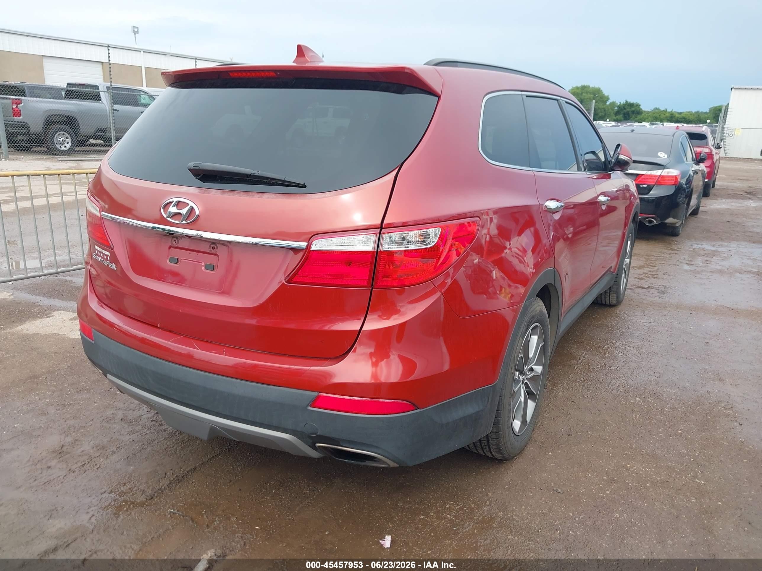 2014 Hyundai Santa Fe Limited Red vin: KM8SN4HF6EU039231