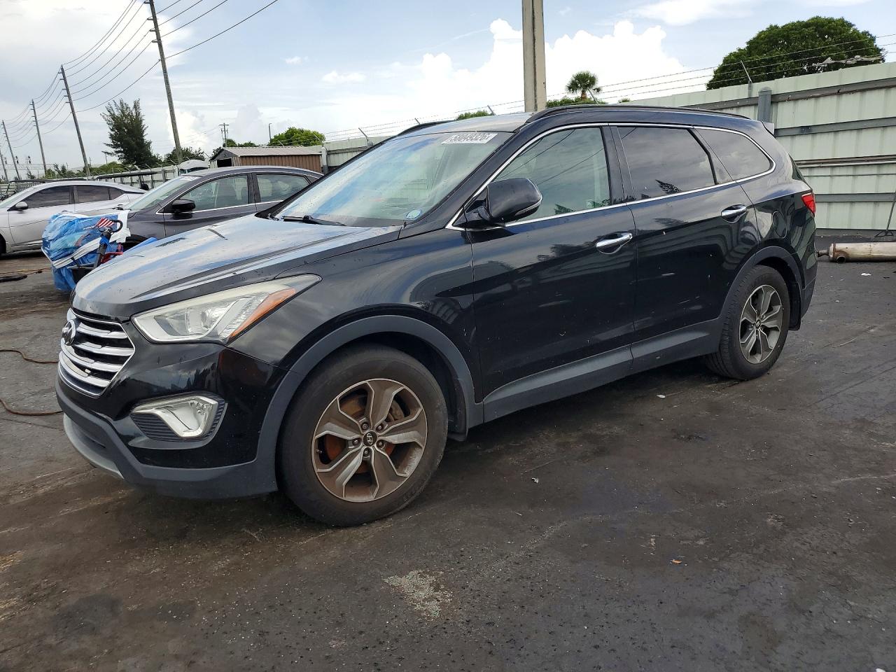 2013 Hyundai Santa Fe Gls Black vin: KM8SN4HF7DU018483