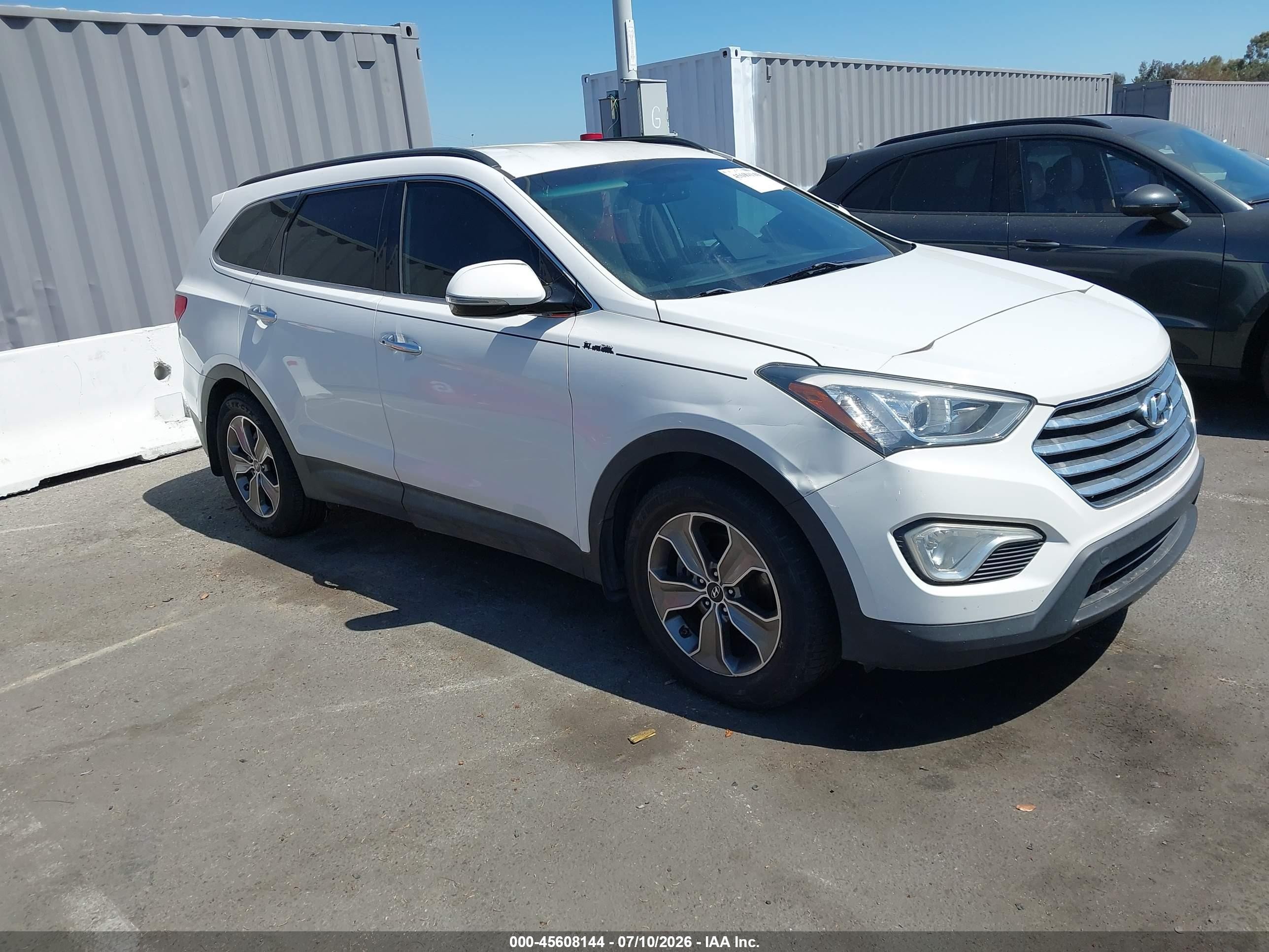 2014 Hyundai Santa Fe Limited White vin: KM8SN4HF7EU039383