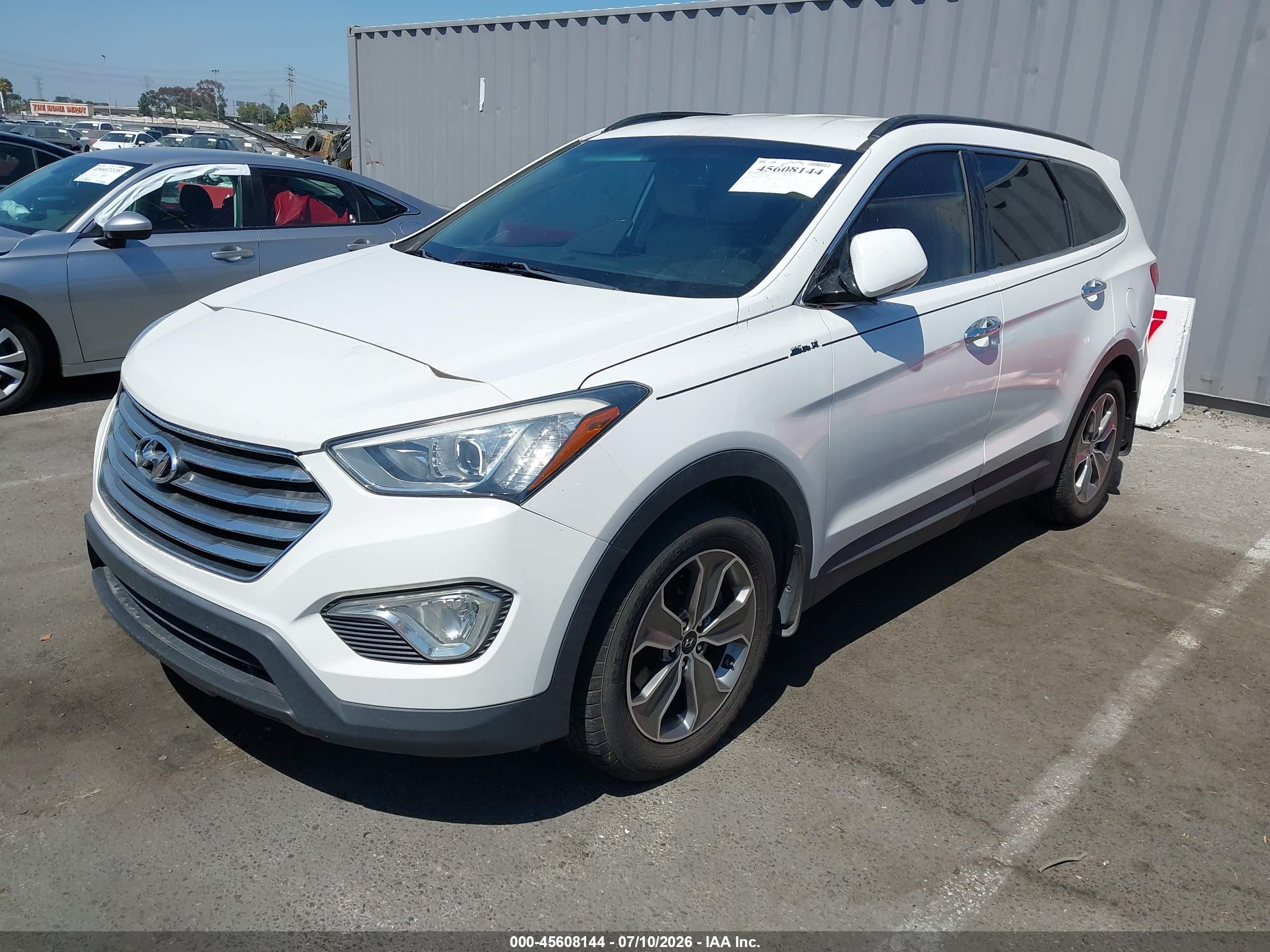 2014 Hyundai Santa Fe Limited White vin: KM8SN4HF7EU039383