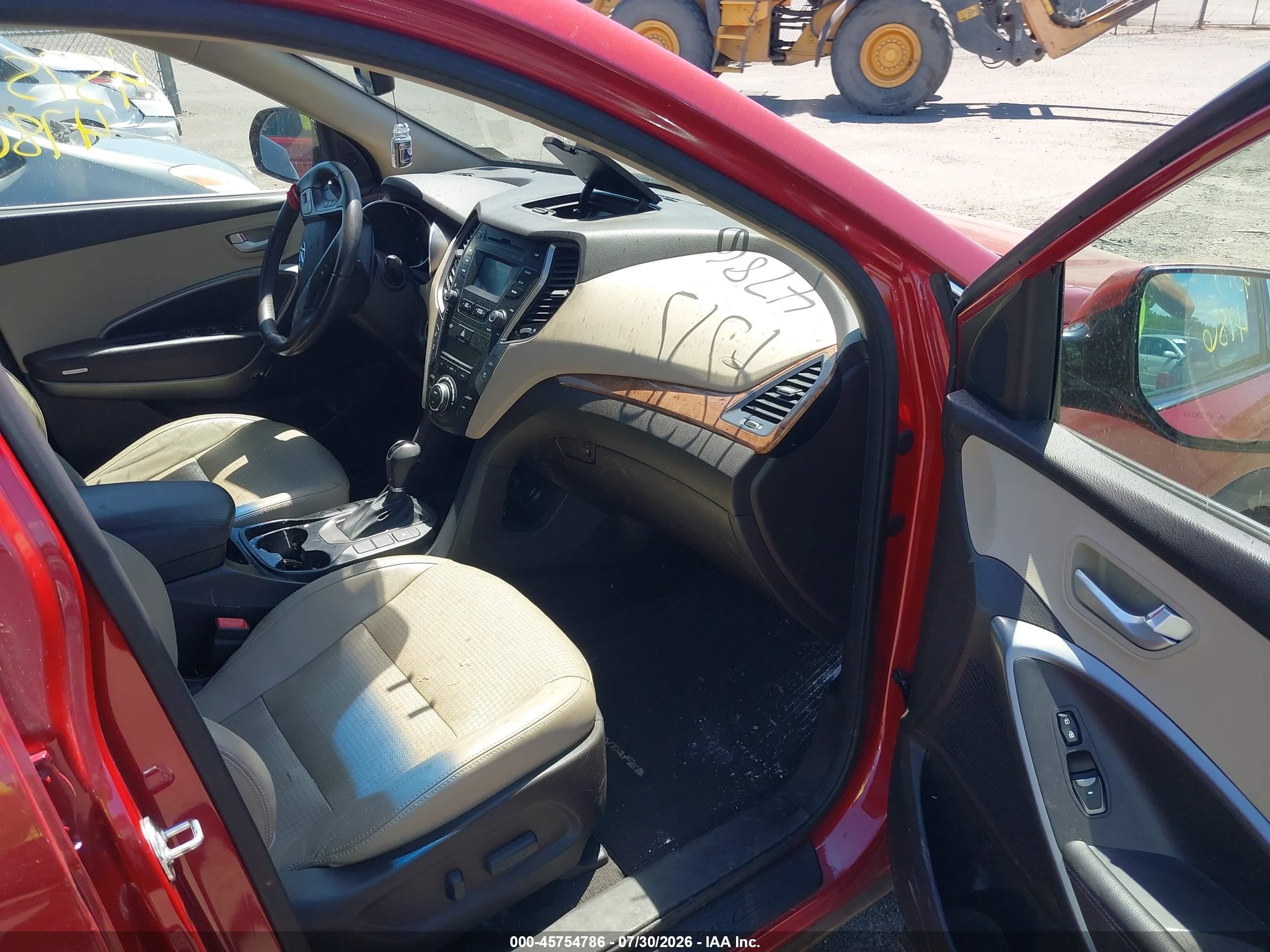 2014 Hyundai Santa Fe Gls Red vin: KM8SN4HF7EU074988