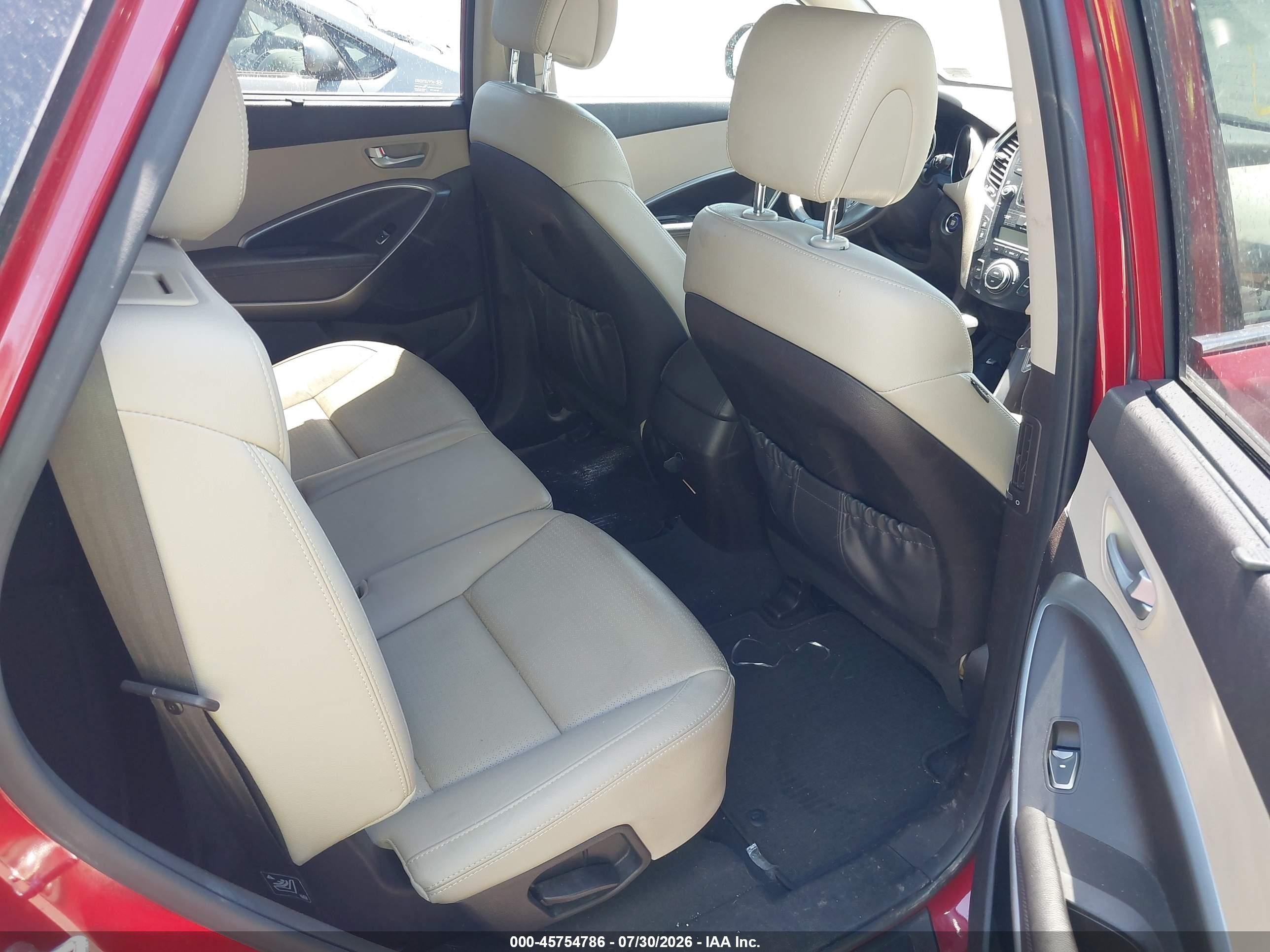 2014 Hyundai Santa Fe Gls Red vin: KM8SN4HF7EU074988